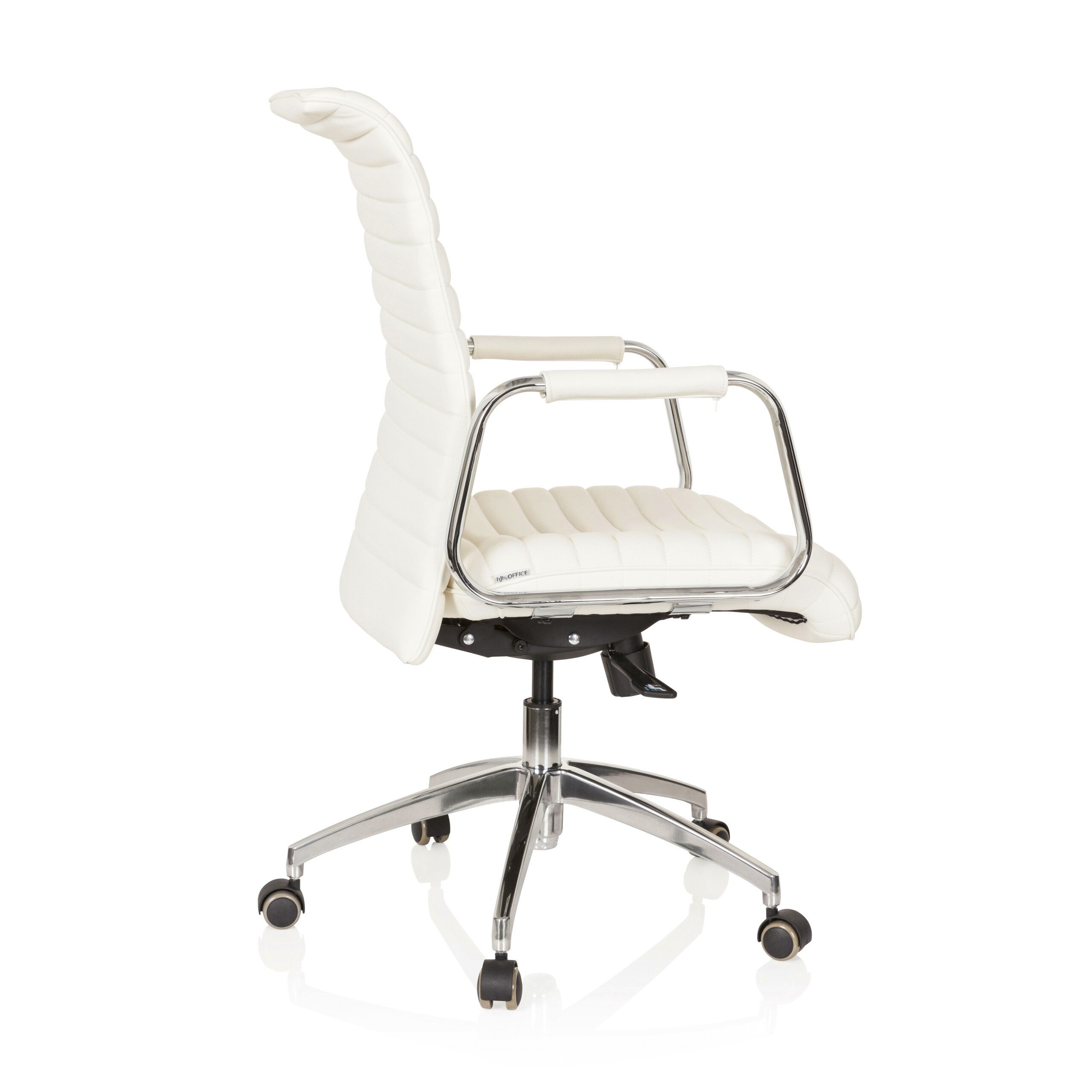 hjh OFFICE Chefsessel Profi Chefsessel ASPERA 10 Leder mit Armlehnen, Drehstuhl Bürostuhl ergonomisch