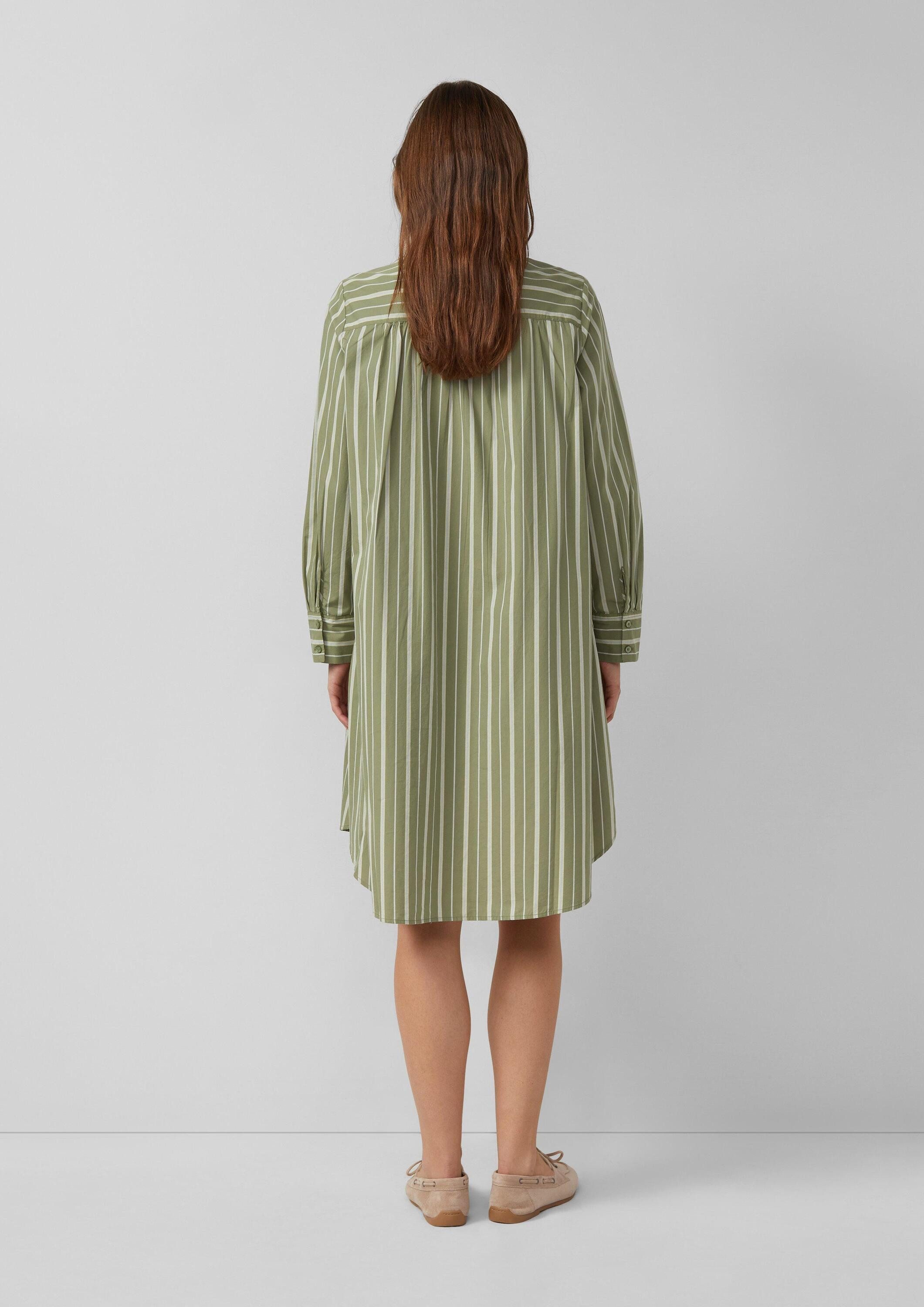 s.Oliver Midikleid Kleid Hemdkleid aus Popeline in A-Linie