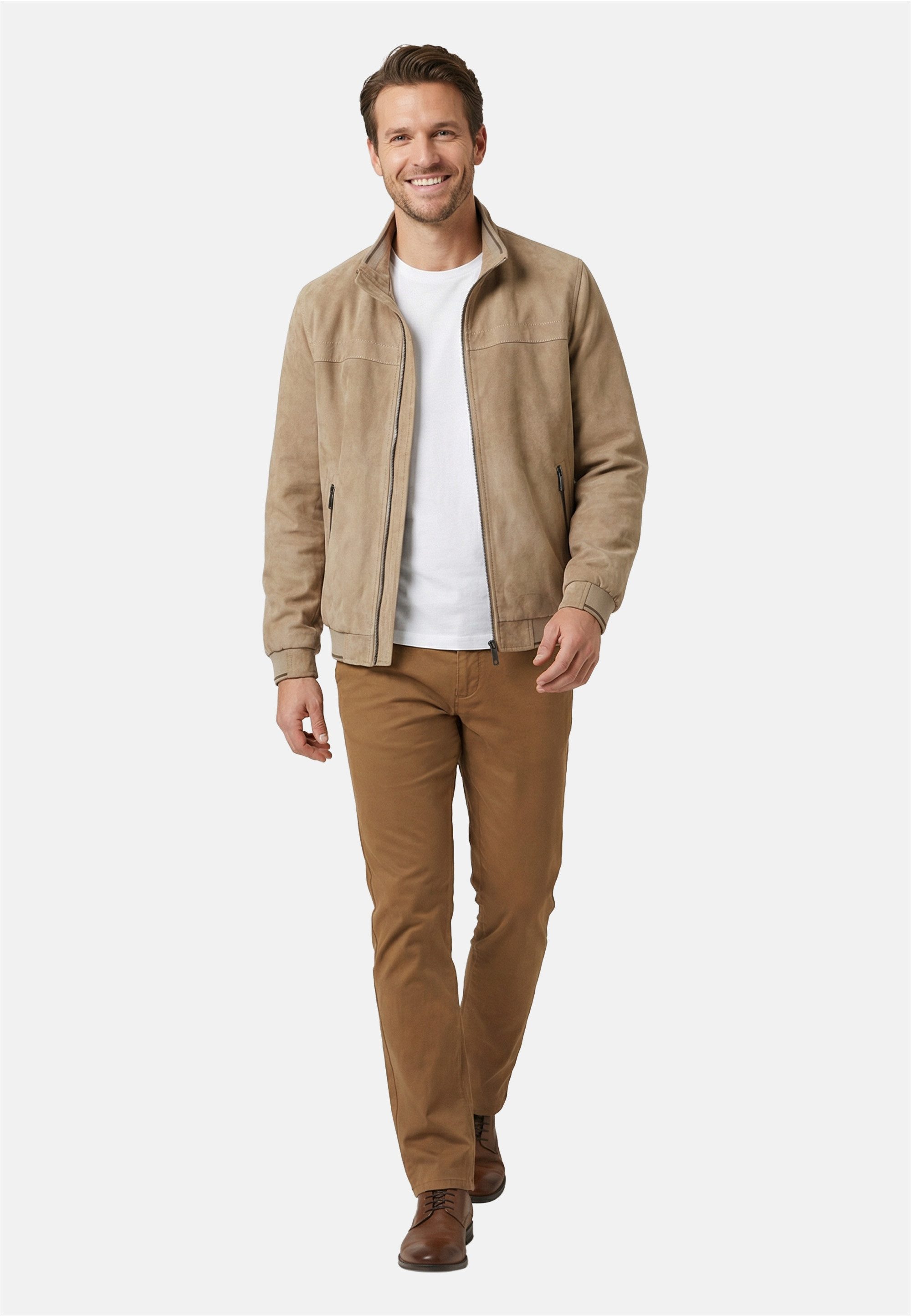 Cabano Outdoorjacke Passetta (1-St) mit Strickbundeinsatz