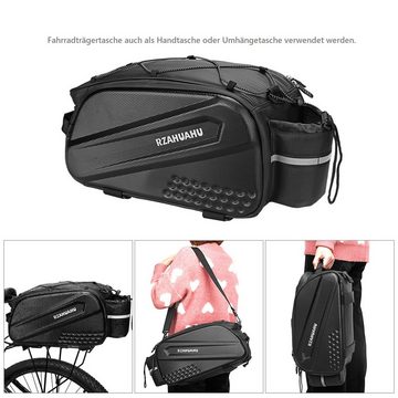 Lixada Fahrradtasche Fahrrad Gepäckträgertasche 10 L,Multifunktionale,Verstellbare, EVA-Material,Einfache Installation
