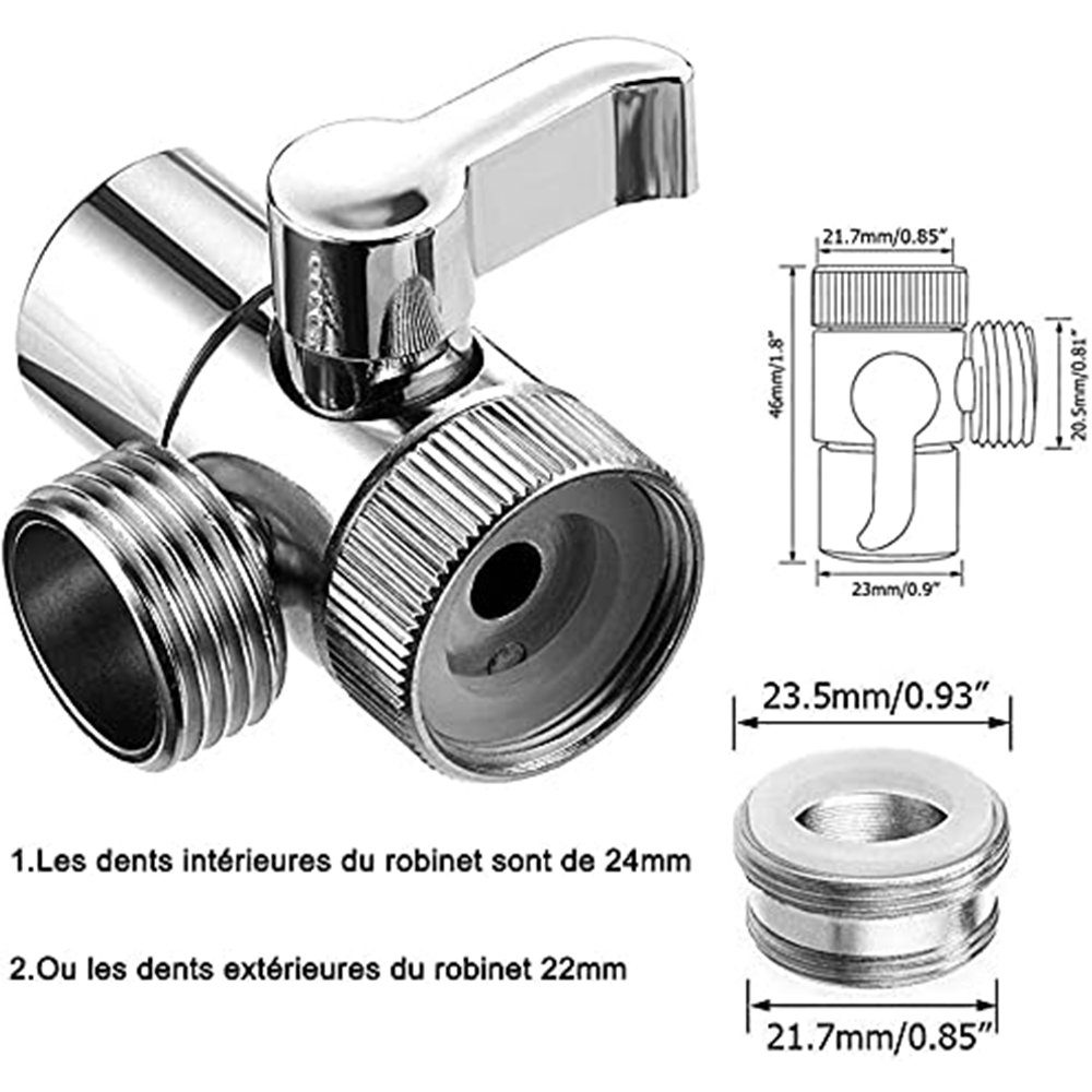 Haiaveng Waschbeckendusche Waschbecken, mit Edelstahl m Teleskopschlauch, Handbrause für 1.5