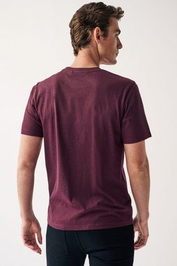 Next T-Shirt Meliertes T-Shirt mit Hirschmotiv im Einzelpack (1-tlg)