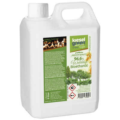 KieselGreen Bioethanol KieselGreen Bioethanol 5/10/25/50 Liter mit Duft für Ethanol-Kamin, 5 l