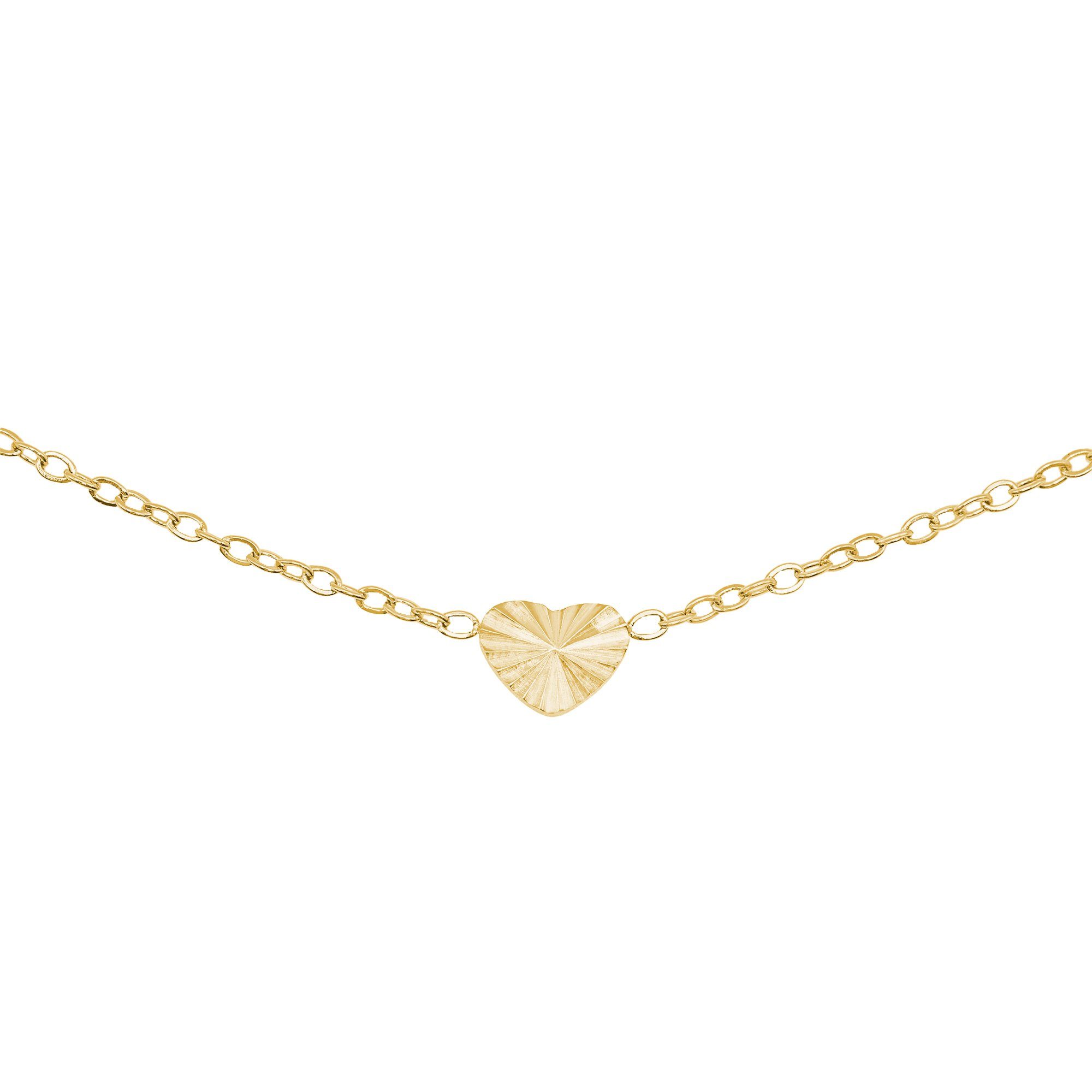 Heideman Collier Sophia goldfarben (keine Angabe, inkl. Geschenkverpackung), Kette für Frauen mit Herz