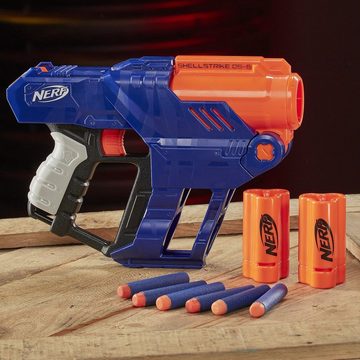 Hasbro Blaster Dartblaster Shellstrike DS-6, Kompakt & Wumms: Drei Schuss in kleiner Größe