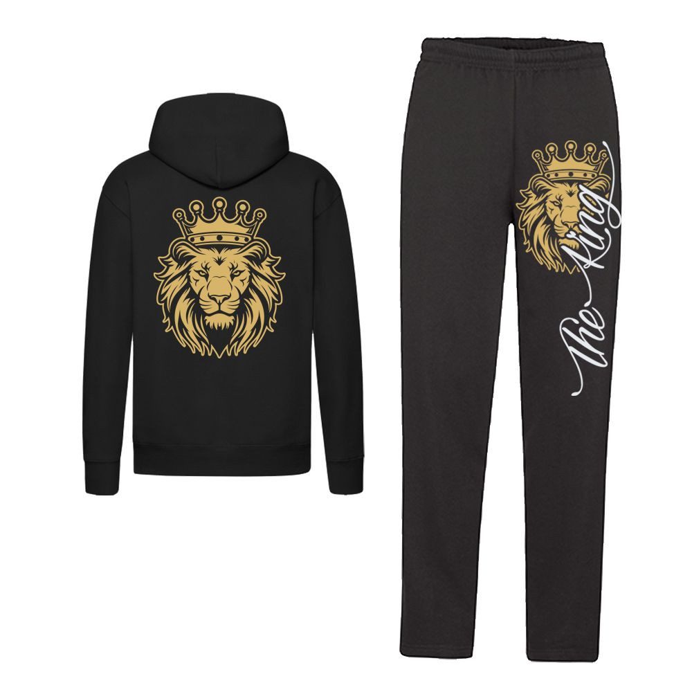 G-graphics Freizeitanzug The King – Löwe (Set, 2-tlg., Hose & Hoodie), Freizeitset mit Jogging- / Sweaterhose & Hoodie