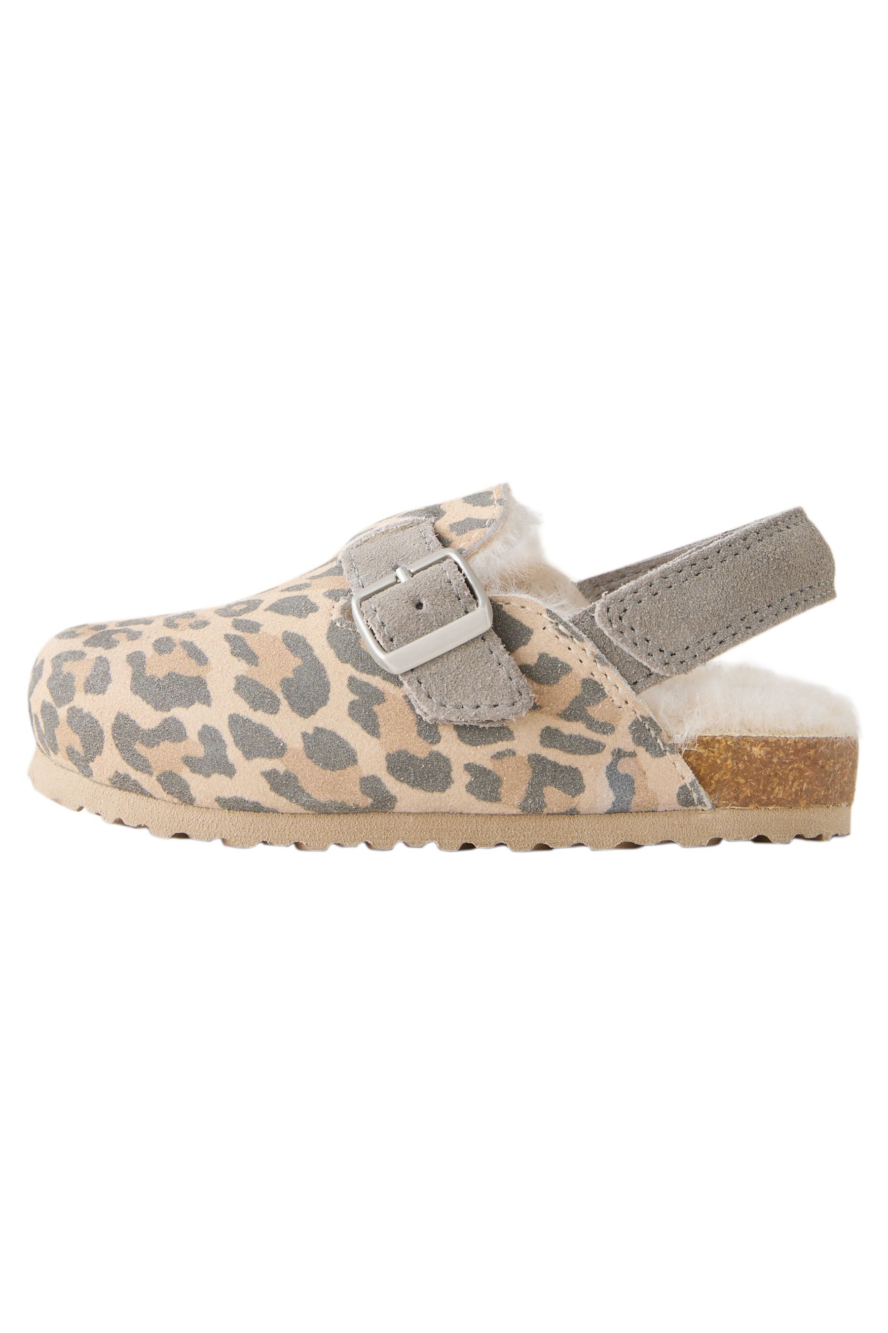Next Clogs aus Leder mit Kunstfellfutter günstig online kaufen