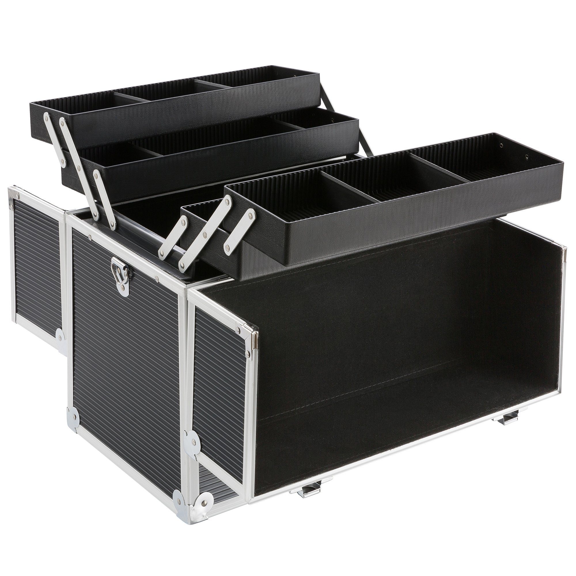 Arebos Kosmetikkoffer 26L, inkl. Tragegurt, Aluminium, günstig online kaufen