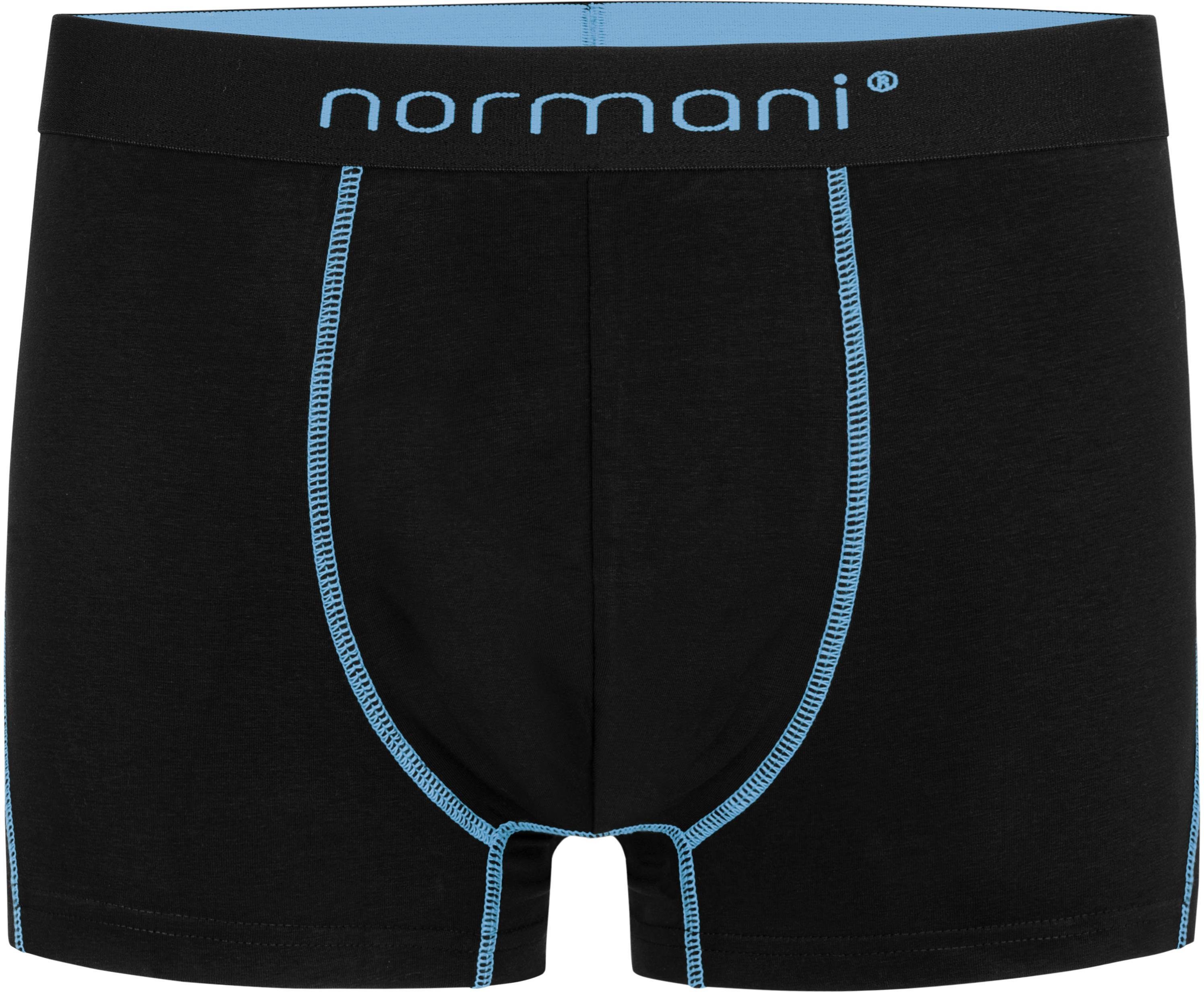 aus normani Baumwolle 6 weiche Baumwolle Hellblau für Boxershorts atmungsaktiver Boxershorts Unterhose aus Männer