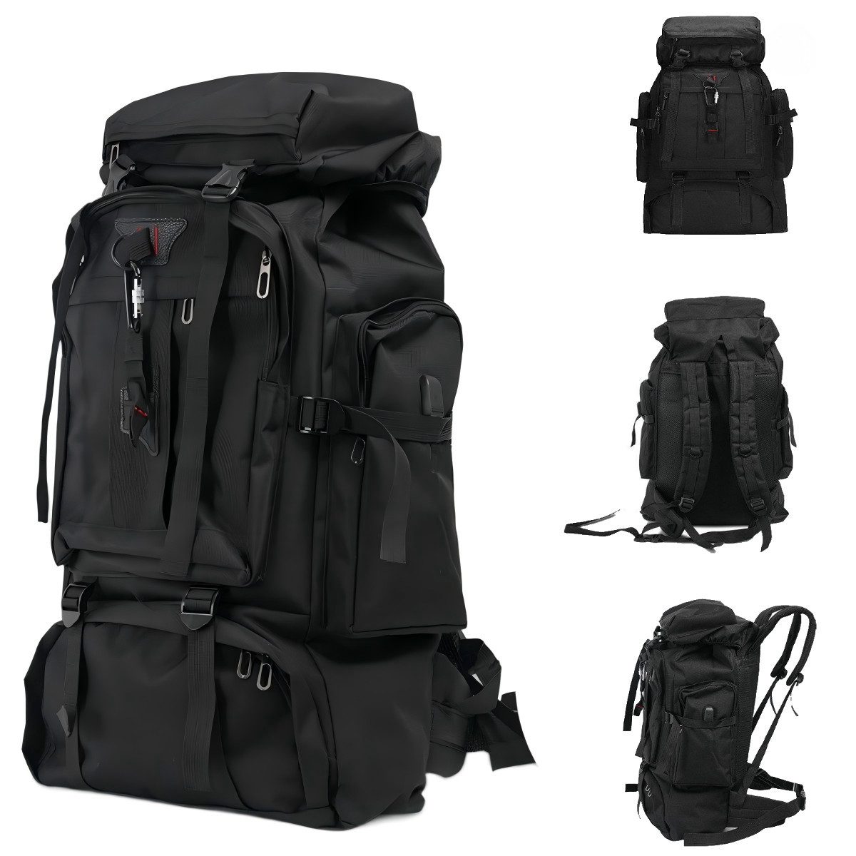 Toomoke Tourenrucksack Wanderrucksack 70L,Reiserucksack,Rucksack Camping,Trekkingrucksack (Trekkingrucksack für Wandern, Klettern, Reisen Sport), Separatem Schuhfach, wasserdicht, ultraleicht und reißfest