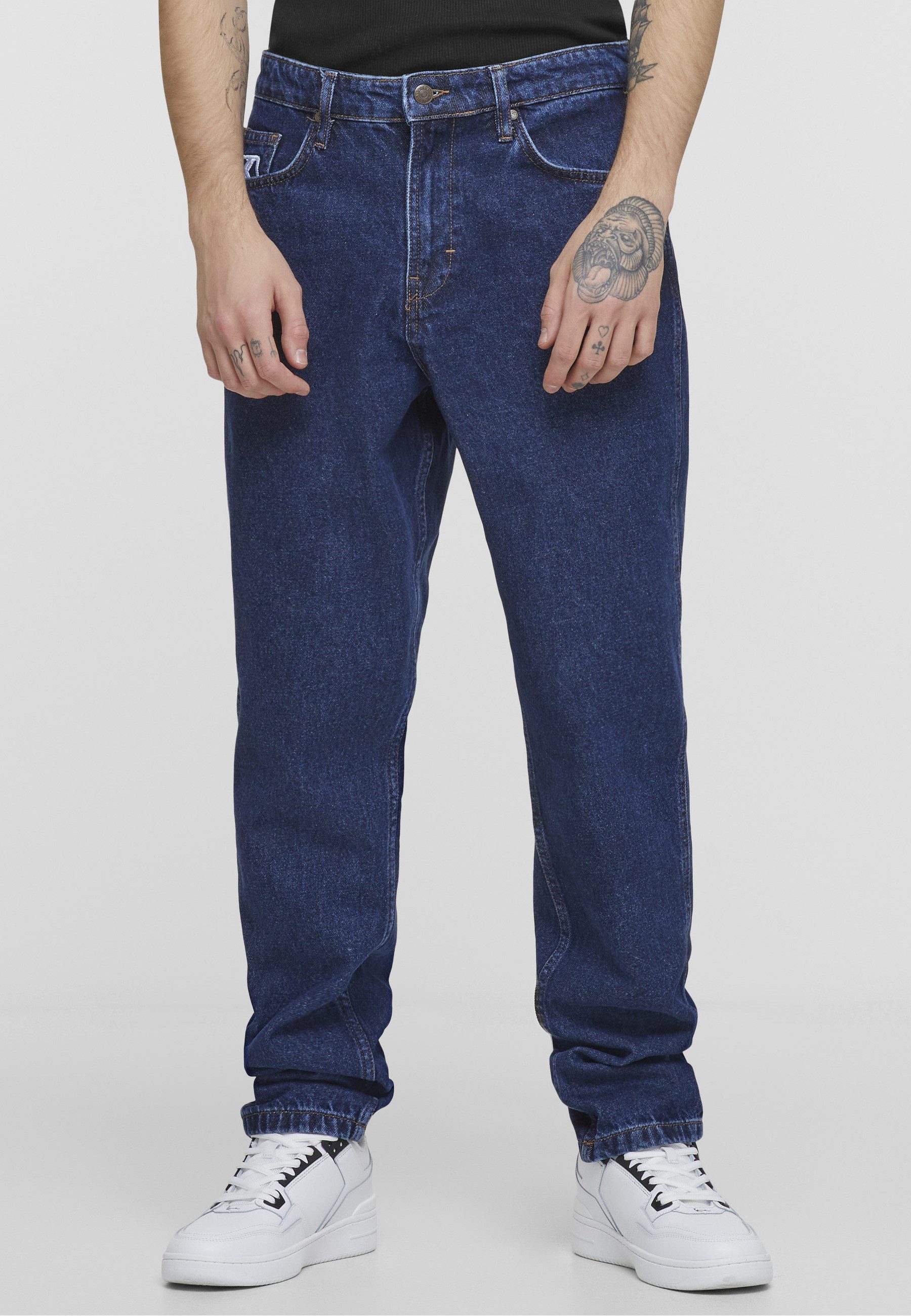 Karl Kani Bequeme Jeans Karl Kani Herren KK Small Signature Tapered Five Pocket Denim