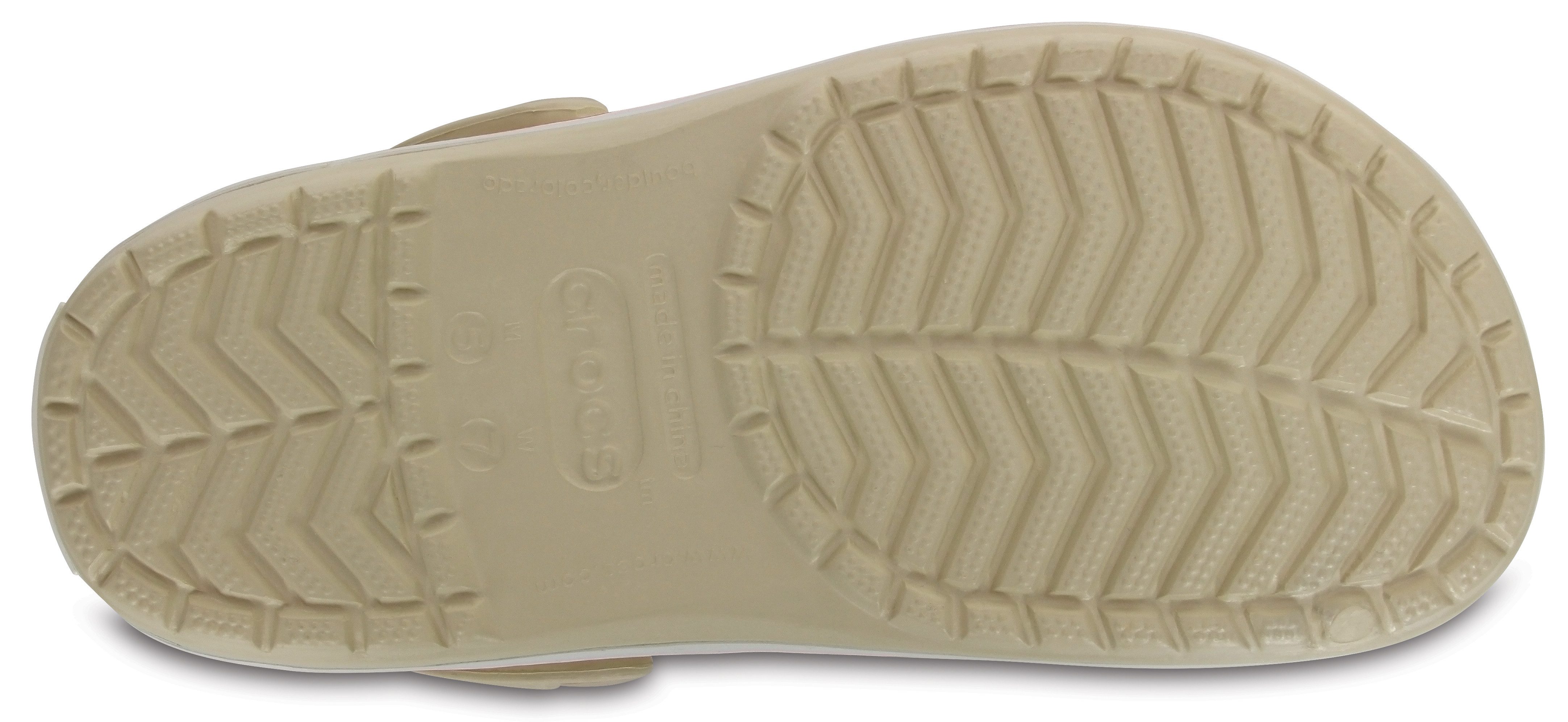 Crocs Crocband Clog Clog,Sommerschuh, Schlappen, Hausschuh mit zweifarbiger Laufsohle