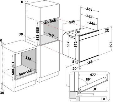 BAUKNECHT Backofen-Set BAKO CONNECTIVITY, mit 3-fach-Teleskopauszug, APP STEUERBAR, HYDROLYSE