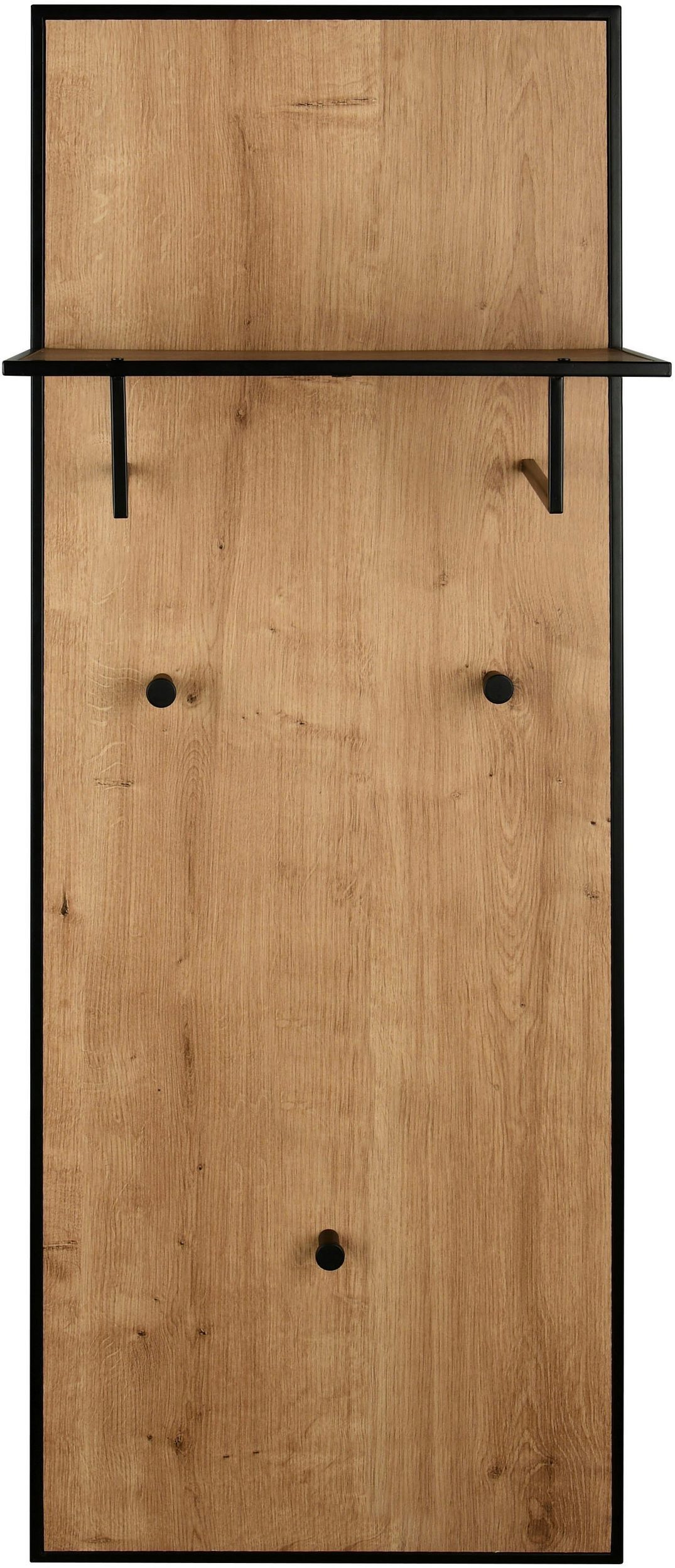furnling Wandgarderobe Fely, mit 3 Haken und praktischer Ablagefläche, Artisan Eiche, Höhe 122 cm