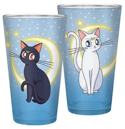 ABYstyle Glas Sailor Moon Glas "Luna & Artemis" 400 ml