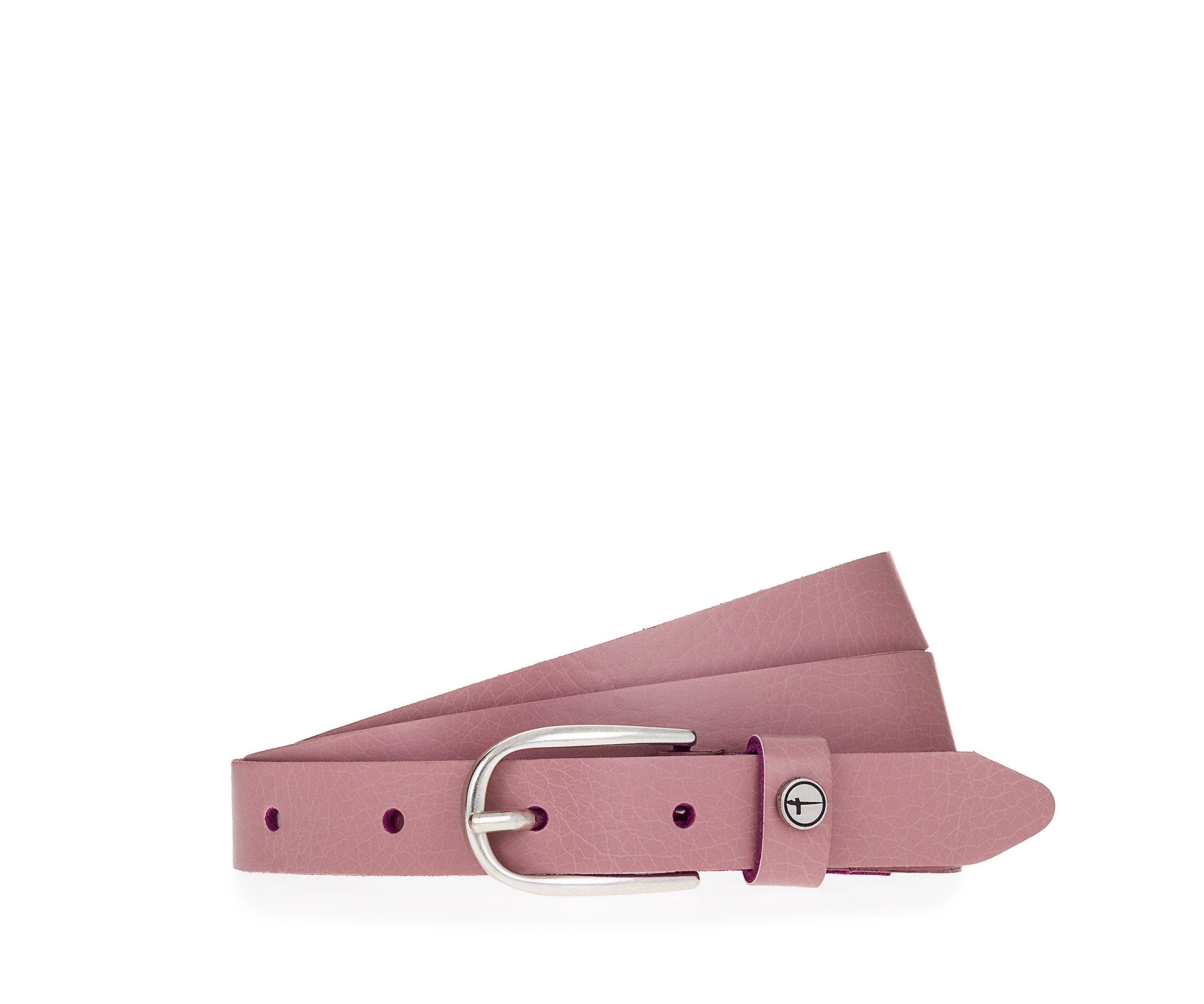 Tamaris Ledergürtel "Cassia Silver" weiches Rindleder mit leichter Narbung, schmal