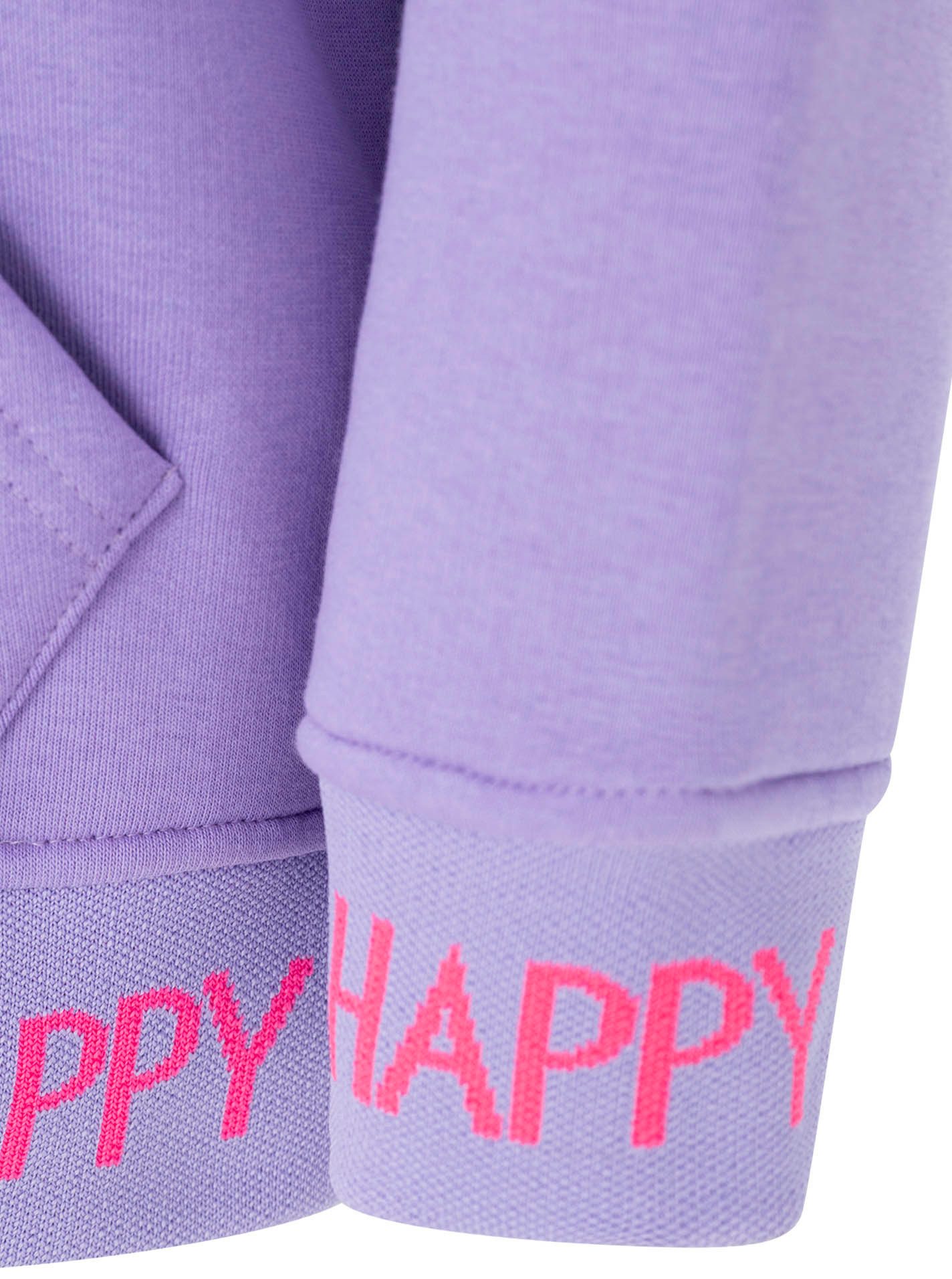 Zwillingsherz Hoodie "Always Positive" Kapuze, Stickerei, Fronttasche, Bündchen-Schriftzug, Langarm – Bild 5 von 5