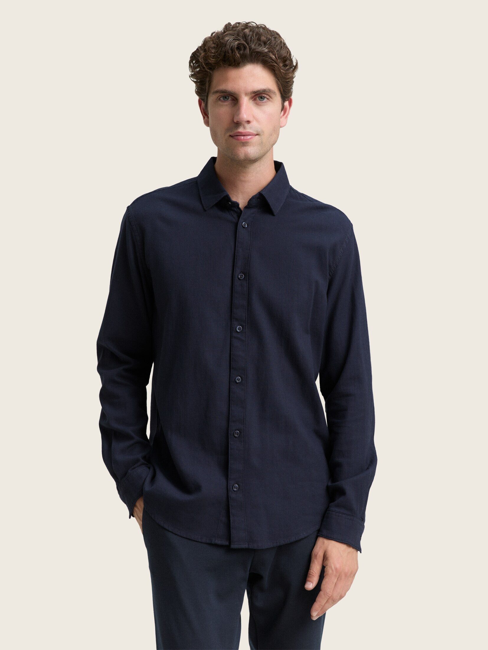 TOM TAILOR Langarmhemd Slim Fit Hemd günstig online kaufen