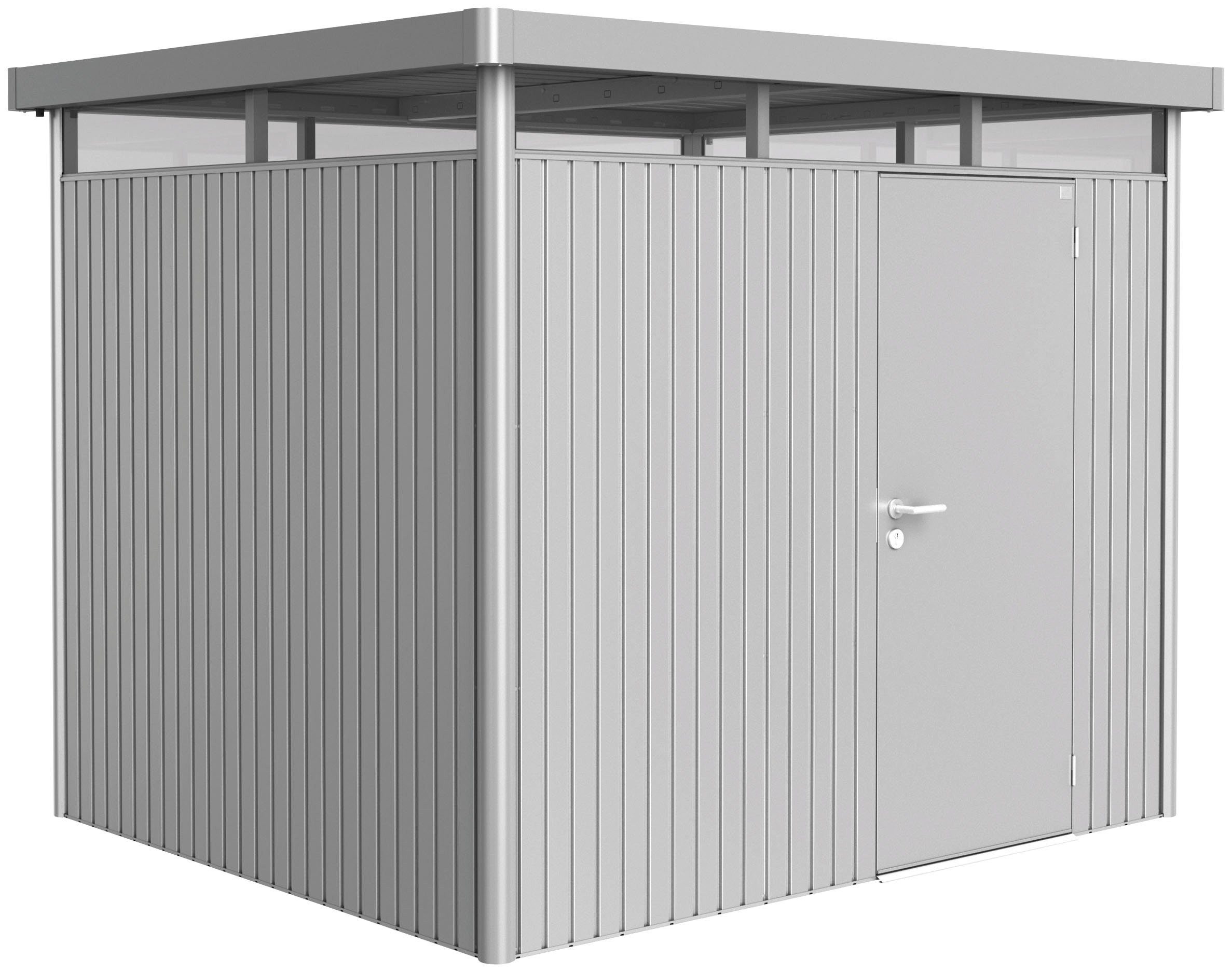 Biohort Gerätehaus HighLine Gr. H3, BxT: 275x235 cm, silber-metallic