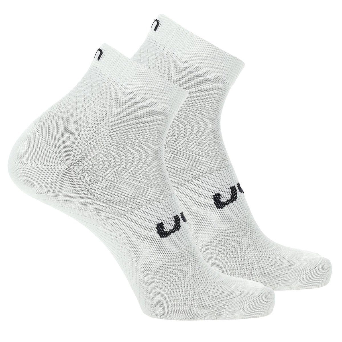 UYN Sportsocken Unisex Quarter Socken, 2er Pack - Essential Low Weiß
