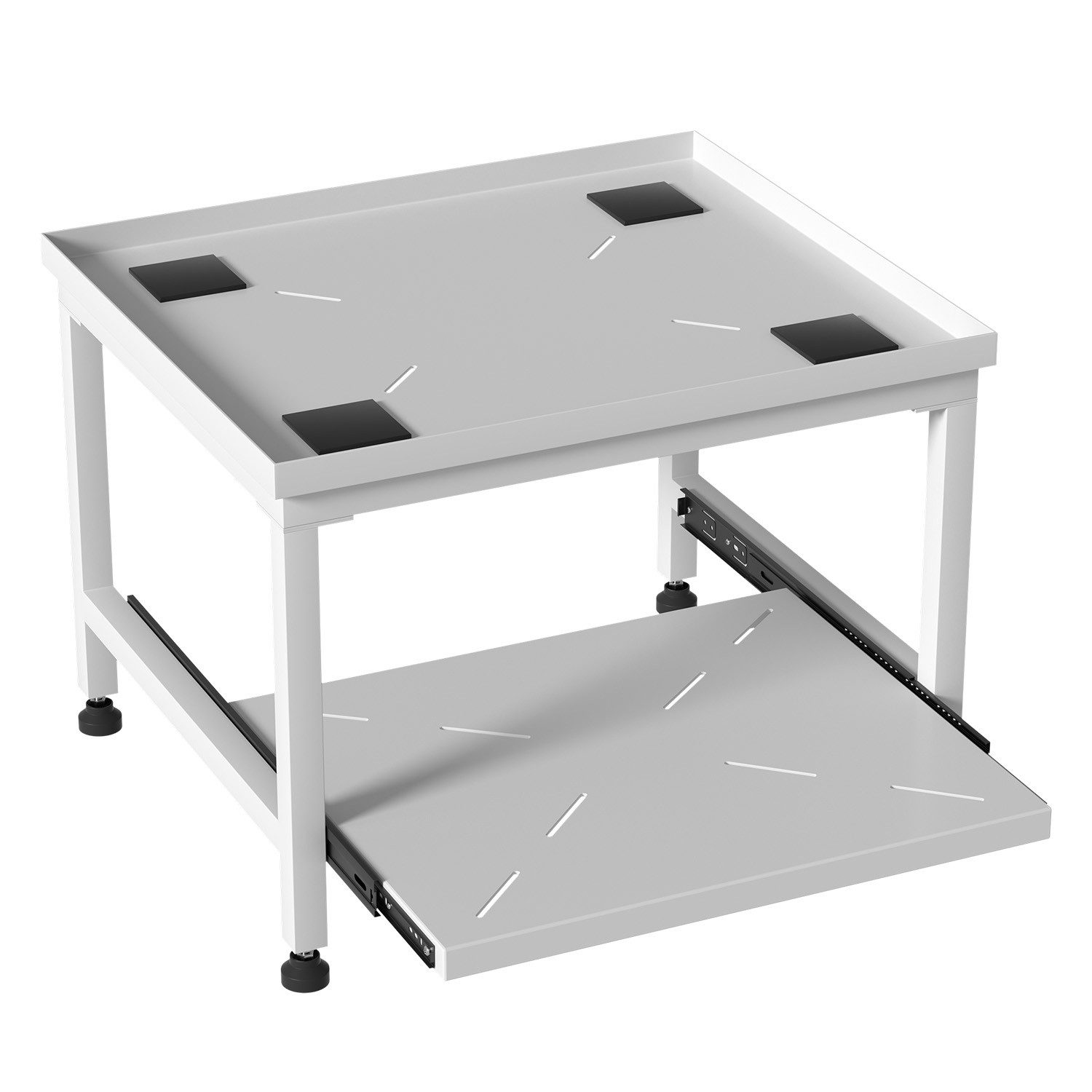 Clanmacy Waschmaschinenuntergestell Waschmaschinen Untergestell Weiß Unterbausockel 63x54x45.5cm