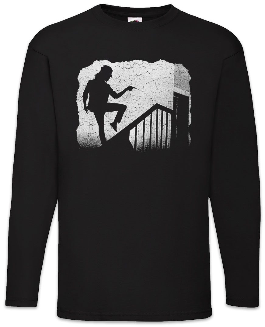 Langarmshirt Nosferatu Stairs MJ Langarm T-Shirt Horror Shadow King Of Vampir Music