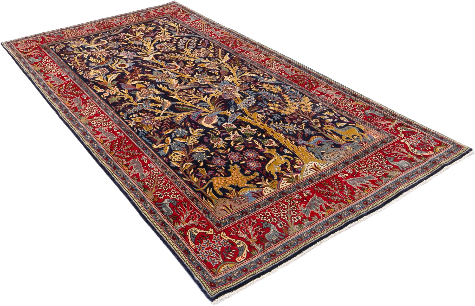 Carpet Avenue Teppich Keshan Kork 235x138, Rechteck, Höhe: 9 mm