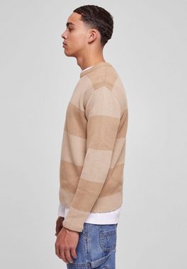 URBAN CLASSICS Rundhalspullover Urban Classics Herren Heavy Oversized Striped Sweatshirt (1-tlg)