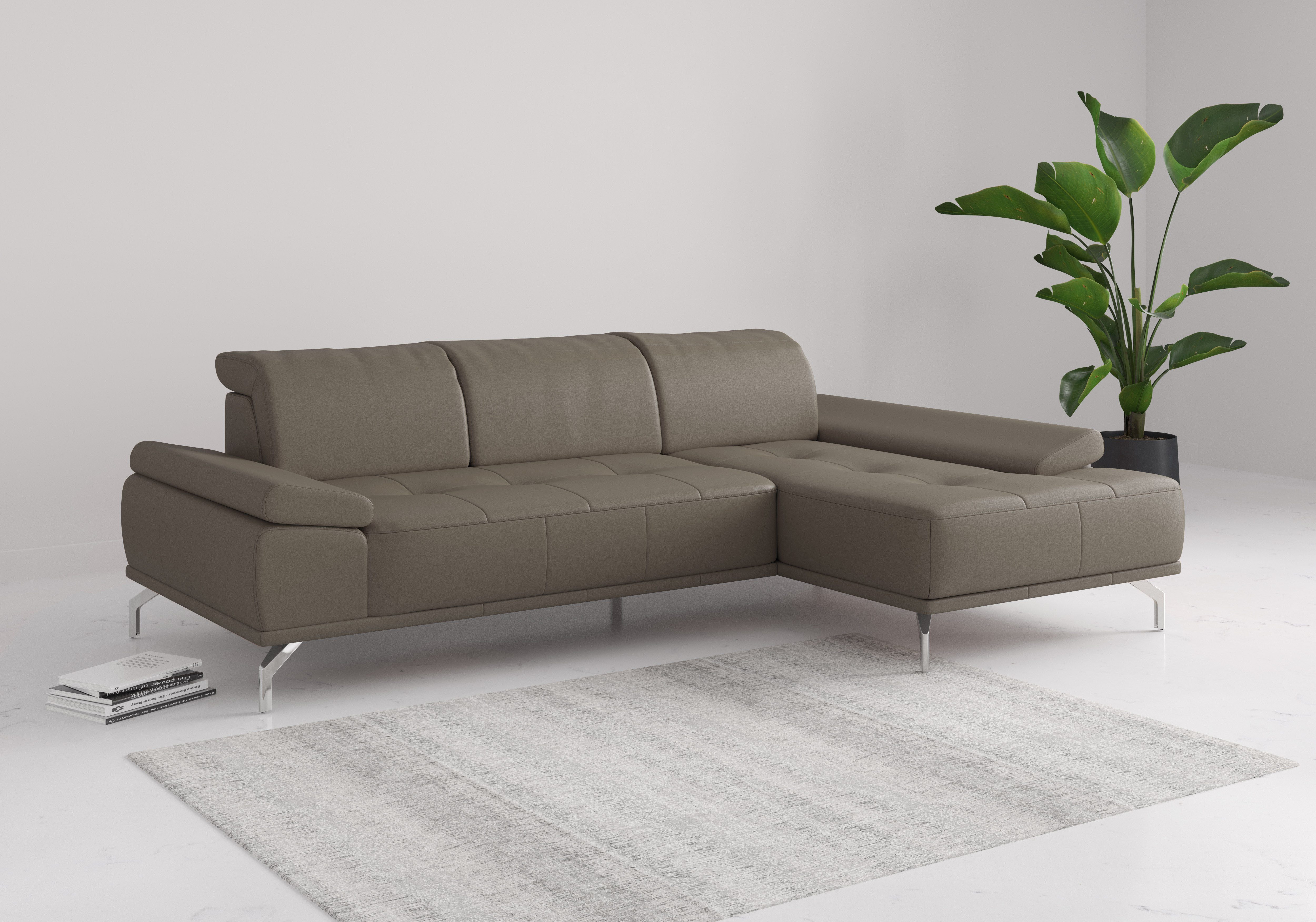Places of Style Ecksofa Caluna, Inkl.Sitztiefenverstellung, günstig online kaufen