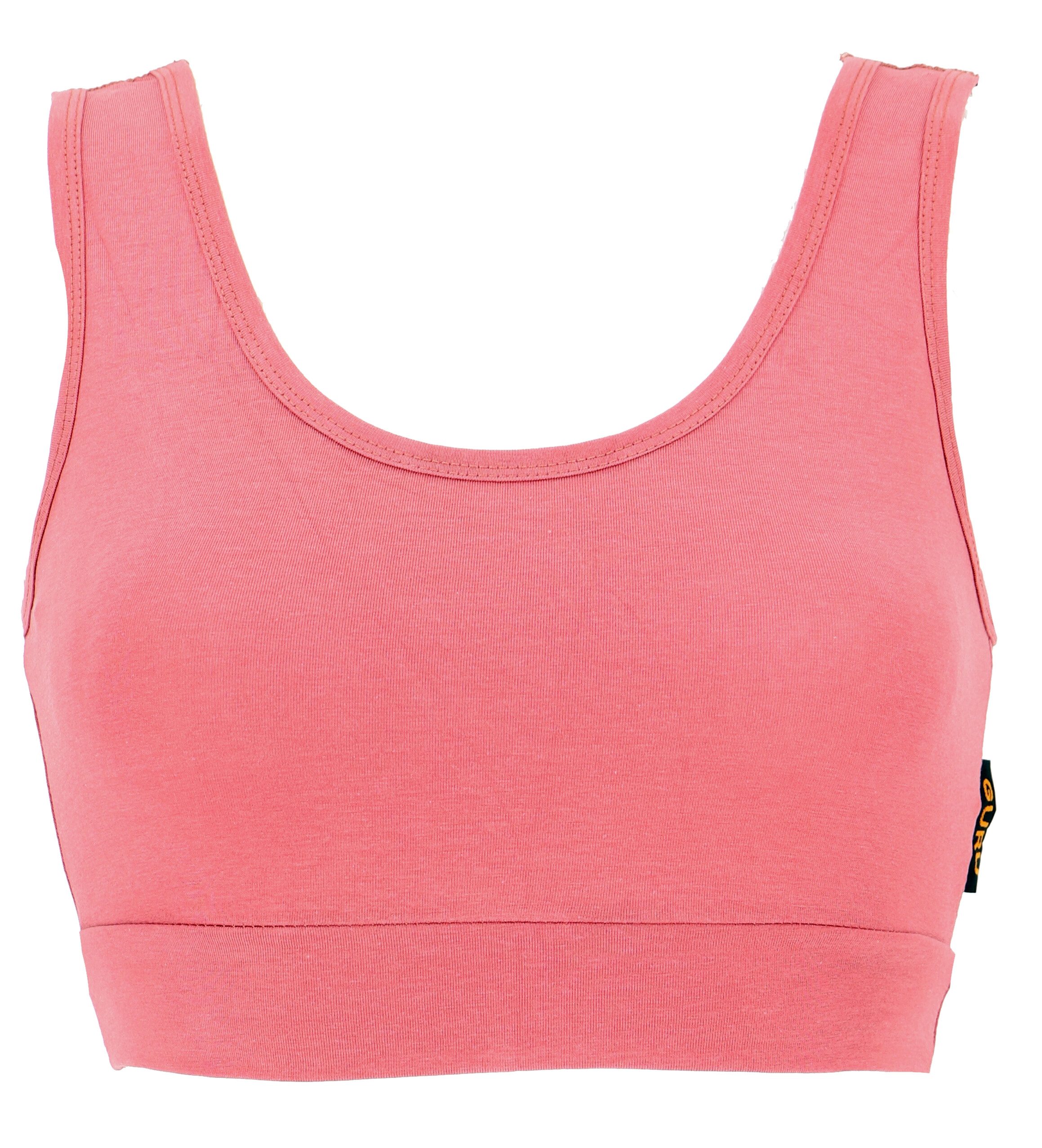T-Shirt Bra Top, Yogatop aus Bio-Baumwolle, Bikini Top..