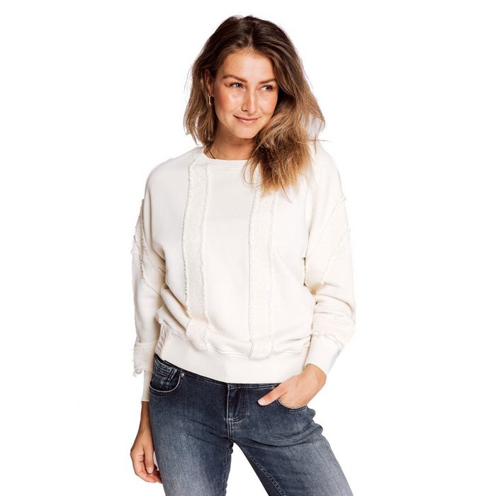 Zhrill Sweatshirt Sweater LUANA Off White (0-tlg)