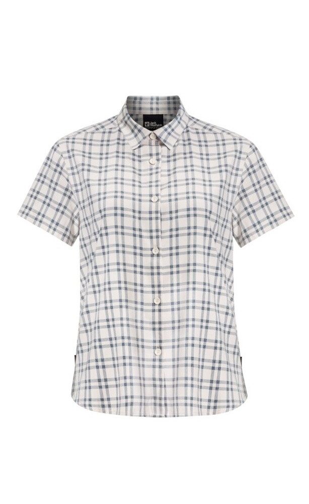 Jack Wolfskin Outdoorbluse Febla Shirt (feuchtigkeitsregulierend, atmungsaktiv) Kurzarm