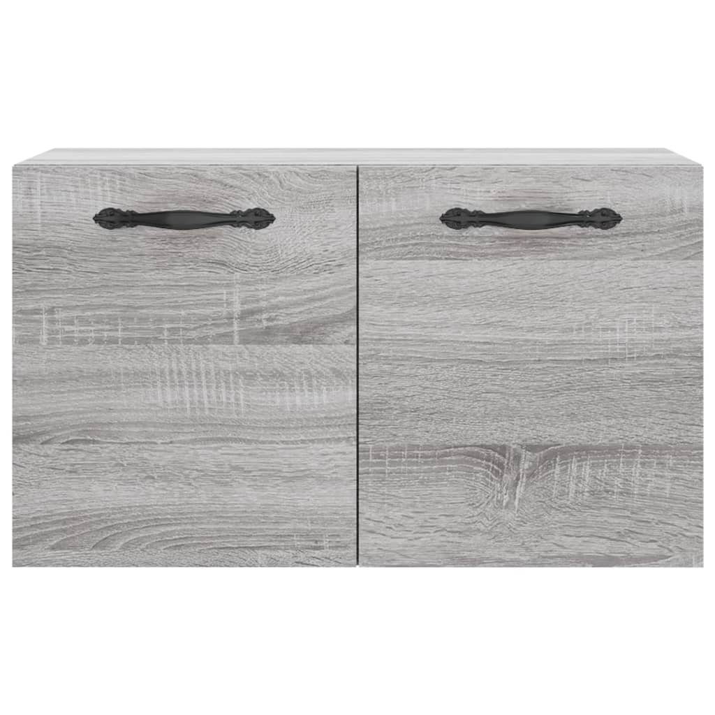 Sonoma vidaXL Holzwerkstoff Fächerschrank cm (1-St) Wandschrank Grau 60x36,5x35