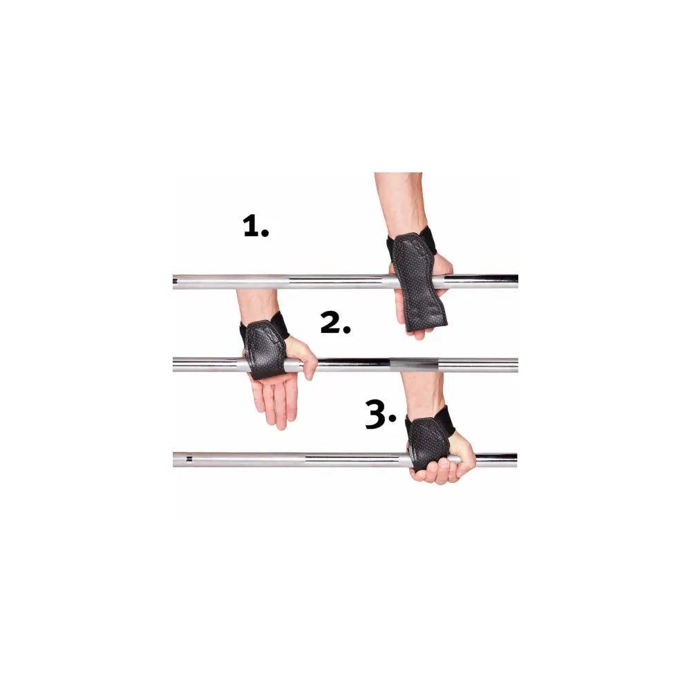 Sport-Knight® Zughilfe Profi Zughilfen Power Pads, rutschfeste Hartgummigrifffläche
