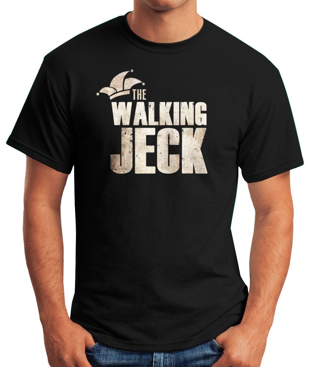 MoonWorks Print-Shirt Herren T-Shirt The Walking Jeck 2 Fasching Karneval J günstig online kaufen