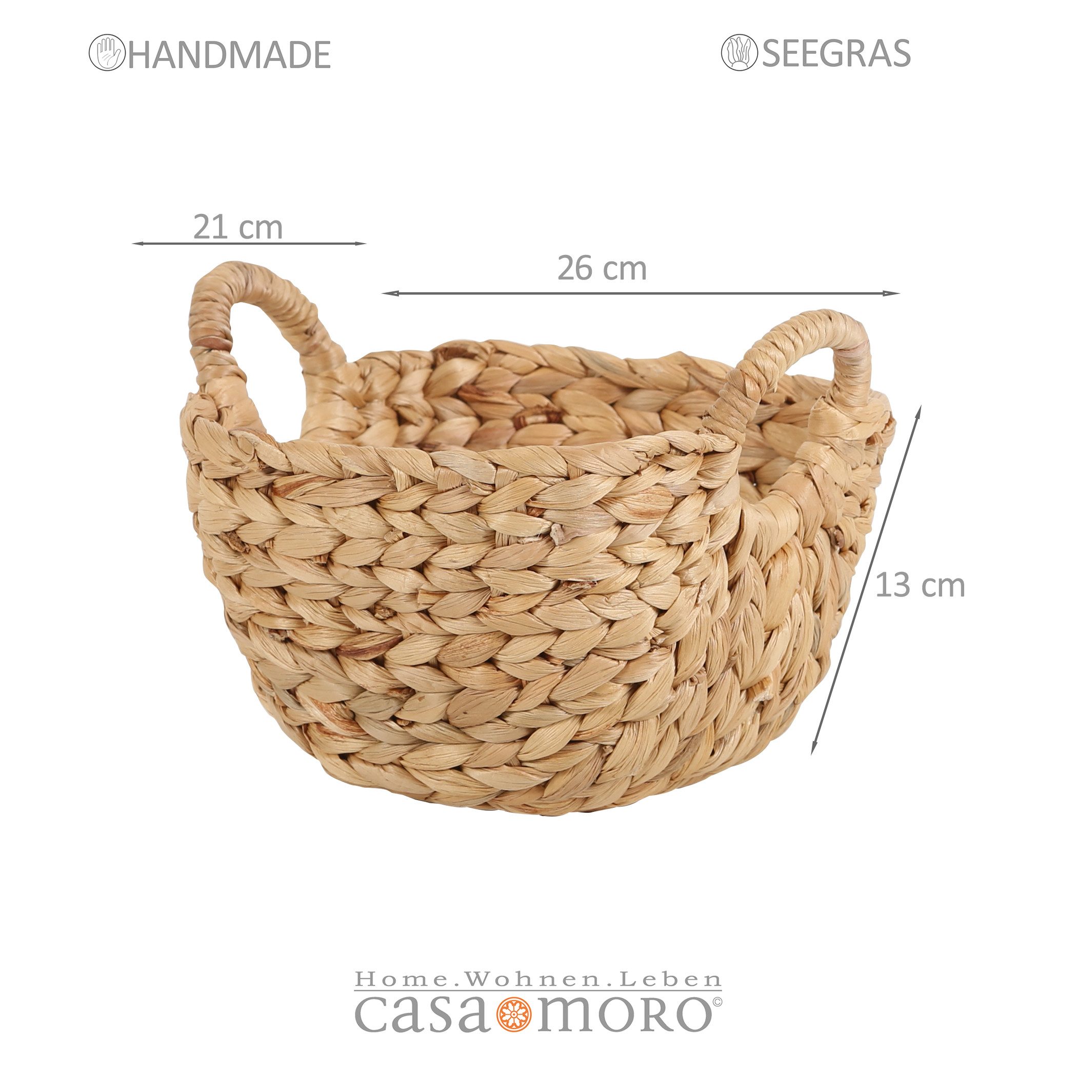 Casa Moro Dekokorb Aufbewahrungskorb oval Korbschale günstig online kaufen