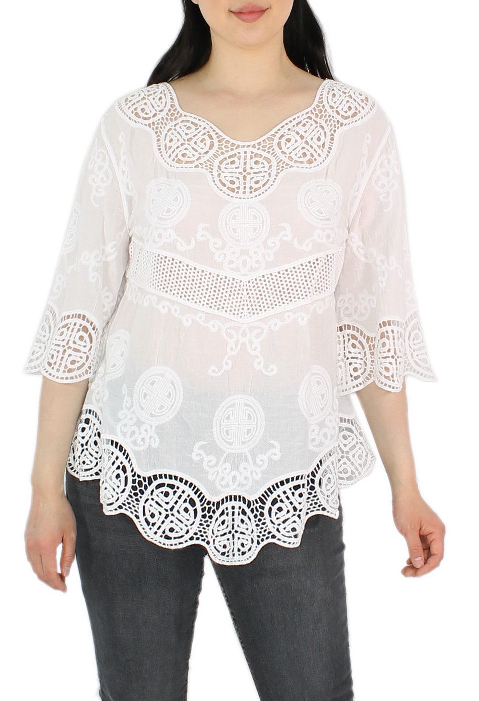 dy_mode Tunika Damen Tunika 3/4 Arm günstig online kaufen