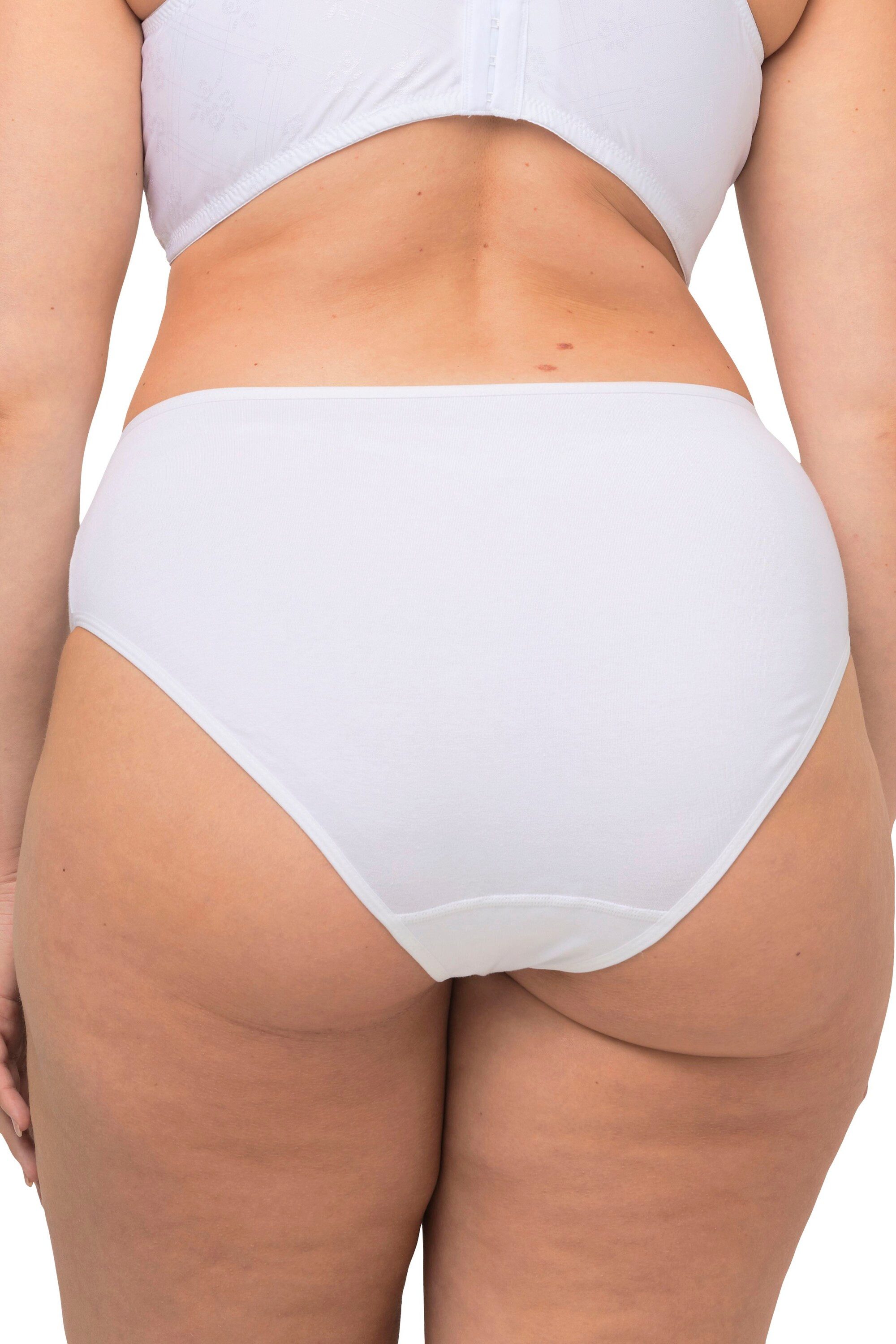 Ulla Popken Slip Midi-Slips 5er-Pack elastische Qualität (5-St)