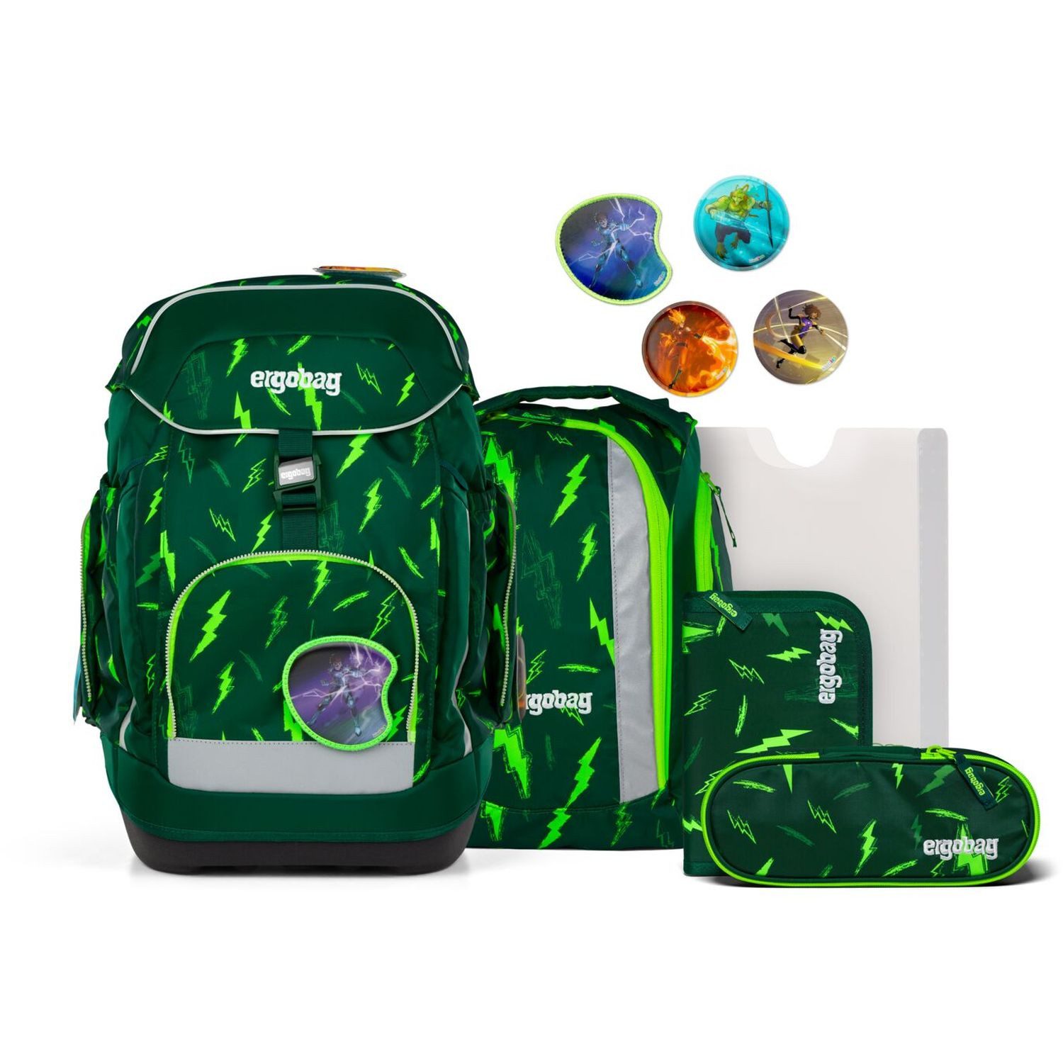 ergobag Schulranzen Maxi Schulrucksack Set 6-tlg. Bärtastisch 2025