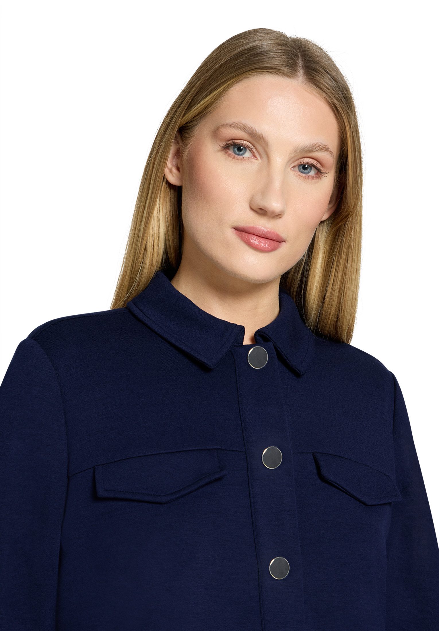 Cartoon Jackenblazer Damen mit aufgesetzten Taschen