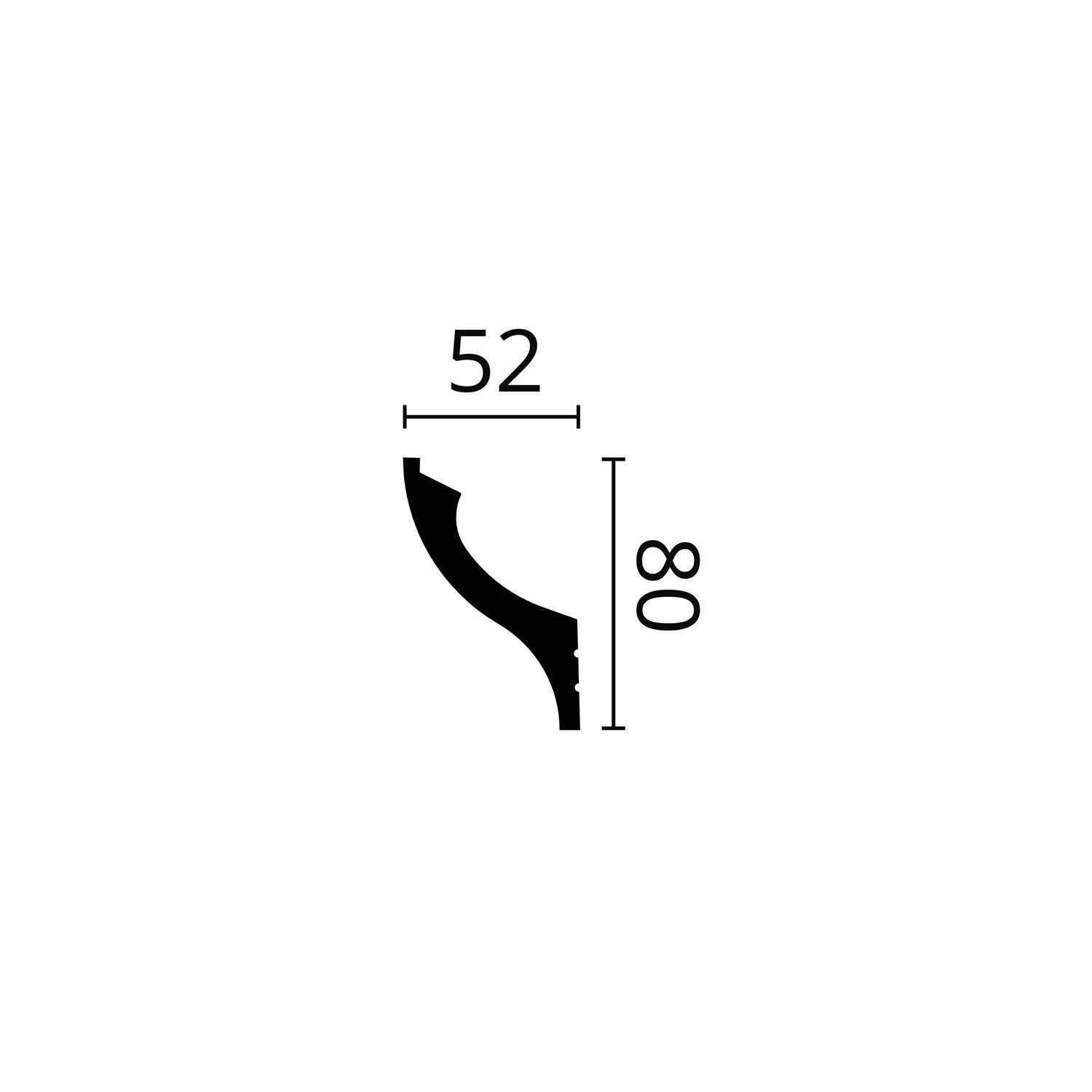 NOËL & MARQUET by nmc Deckenleiste 1 MUSTERSTÜCK NMC WALLSTYL S-IL13 10 cm MUSTER Eckleiste Stuckleiste, Extrudiertes Polystyrol (HDPS), 1-St., 1 x MUSTERSTÜCK, 1 MUSTERSTÜCK 10 cm MUSTER Eckleiste Deckenleiste