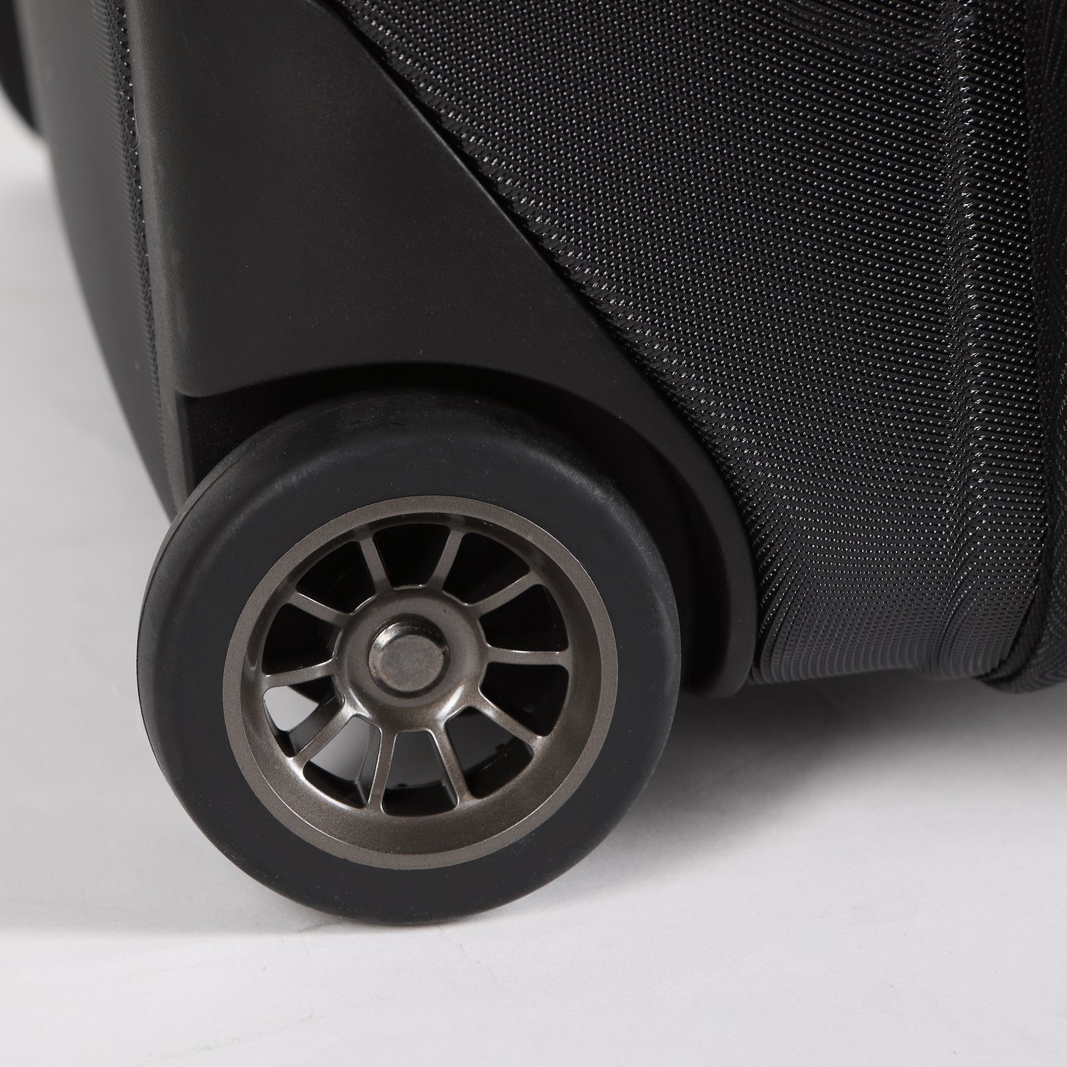 Home4Living Weichgepäck-Trolley Hybrid Trolley Reisekoffer Bordcase Schwarz 32 L, 2 Rollen, Teleskopgriff, Volumenvergößerung bis 15%
