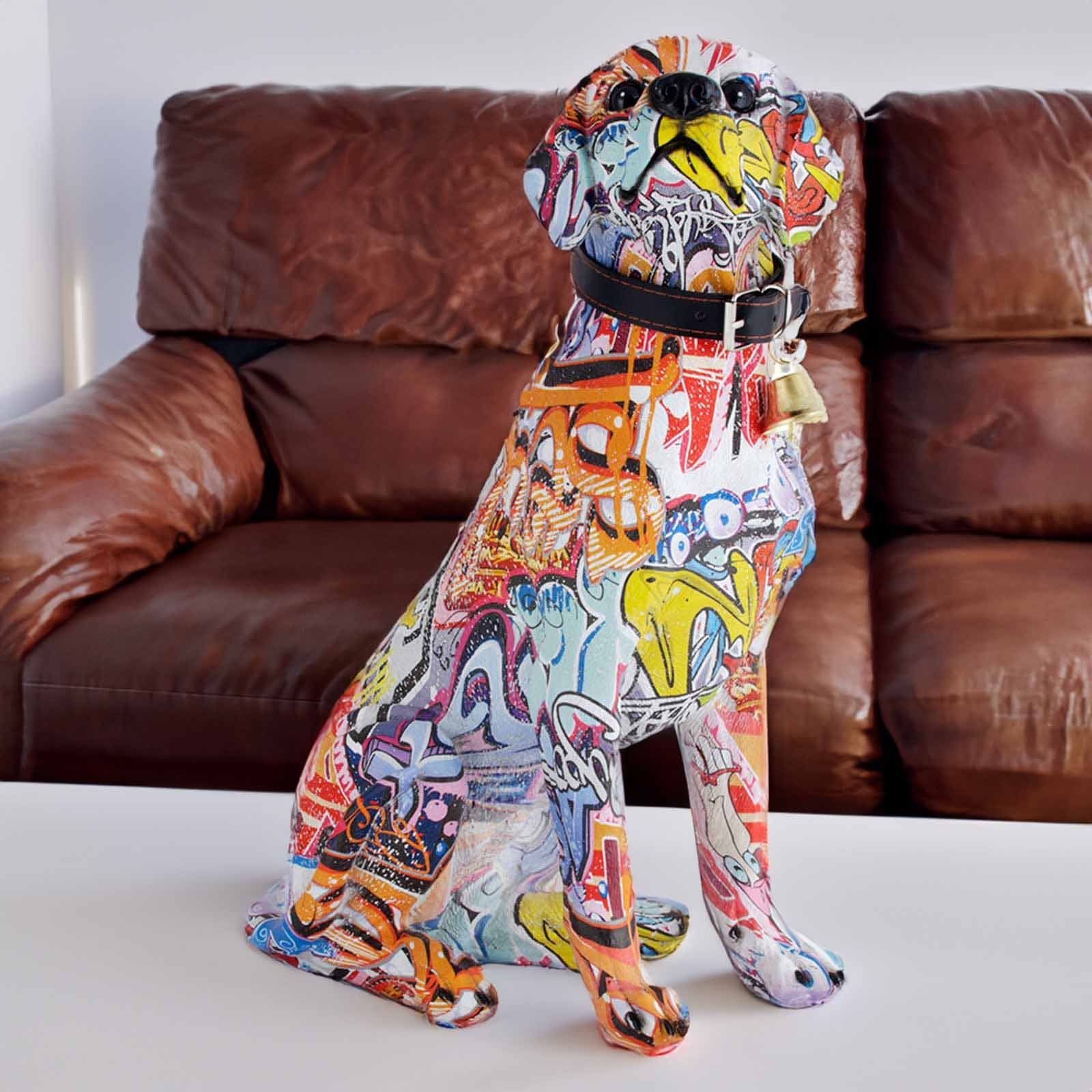 Tierfigur Deko Figuren - Retriever Tiere Figur Monkimau Dekoration Labrador Wohnzimmer (Packung)