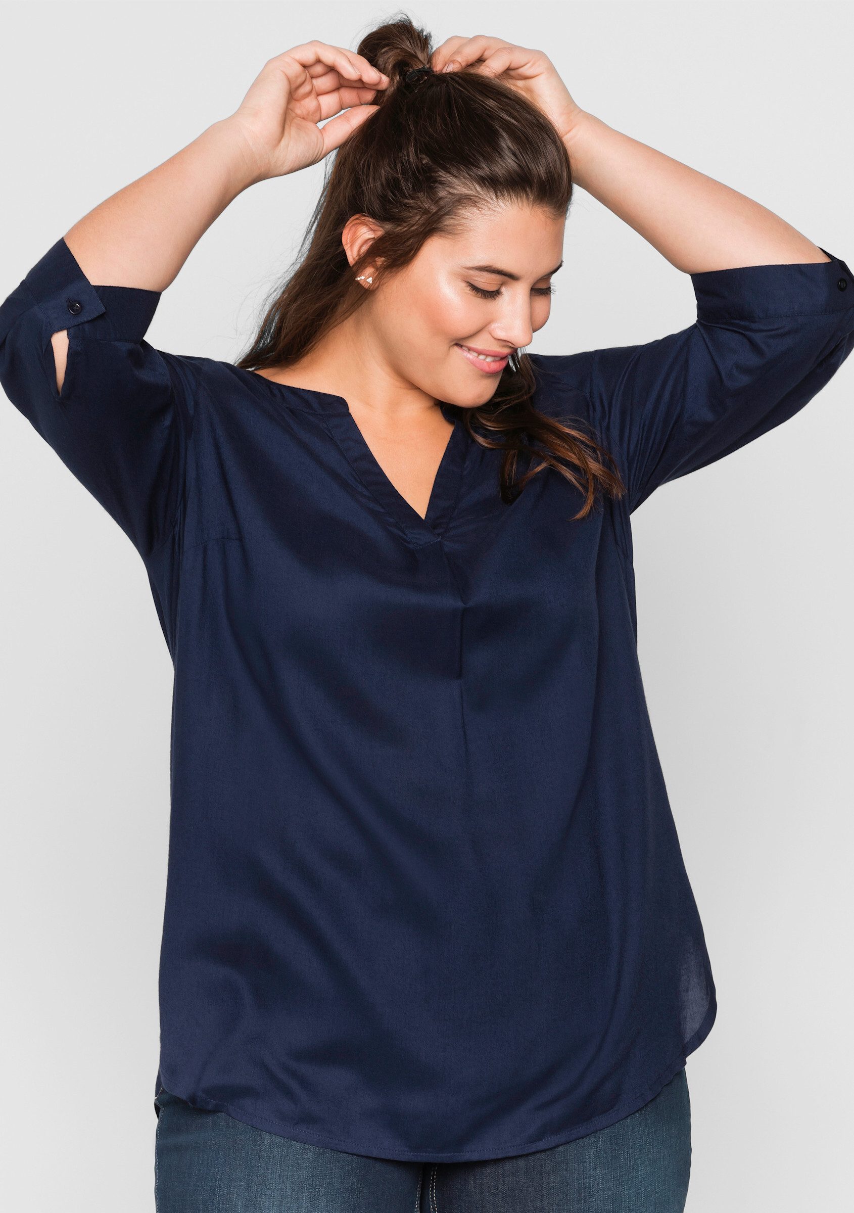 Sheego Klassische Bluse Tunika günstig online kaufen