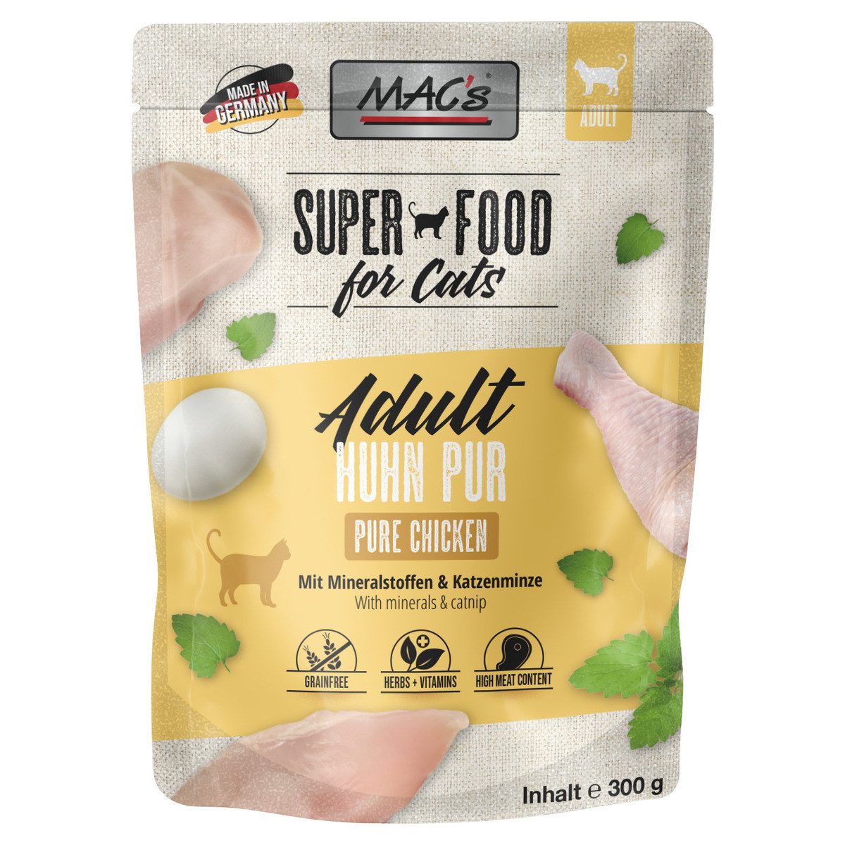 MAC'S Huhn pur 300 g - 6 Stück