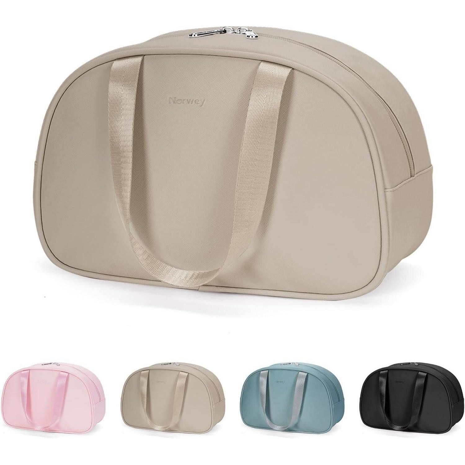 LuxusKollektion Kosmetiktasche Kulturbeutel Kosmetiktasche Makeup Organizer Damen Zx-hellbraun