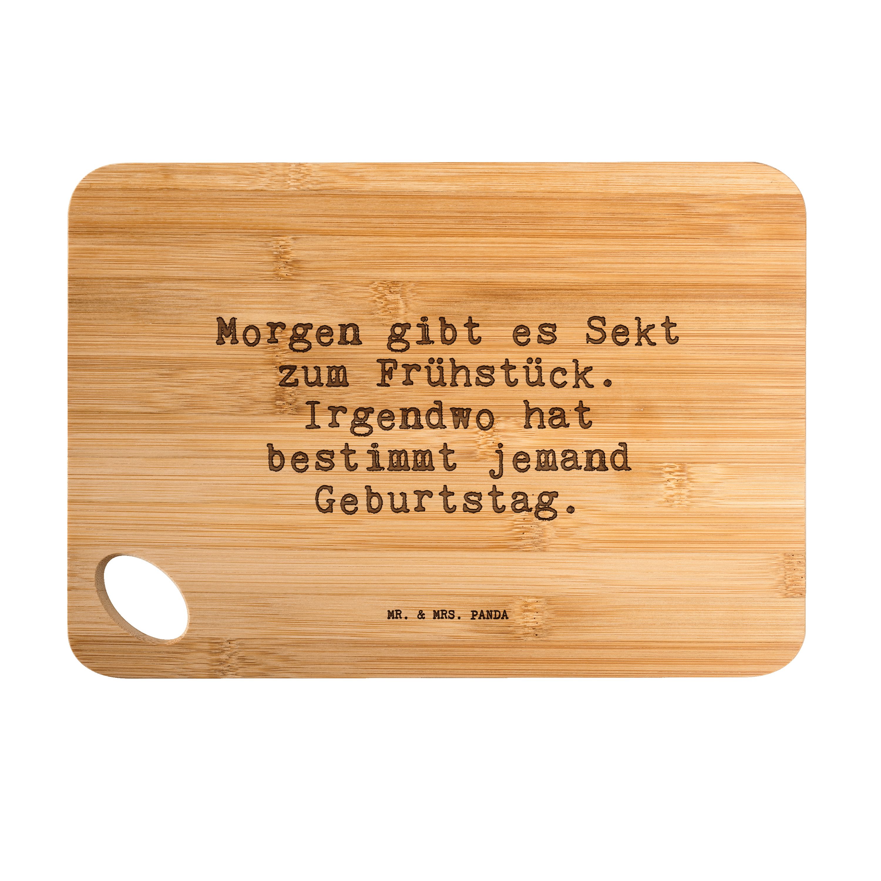 Mr. & Mrs. Panda Servierbrett gibt es Sekt... Transparent