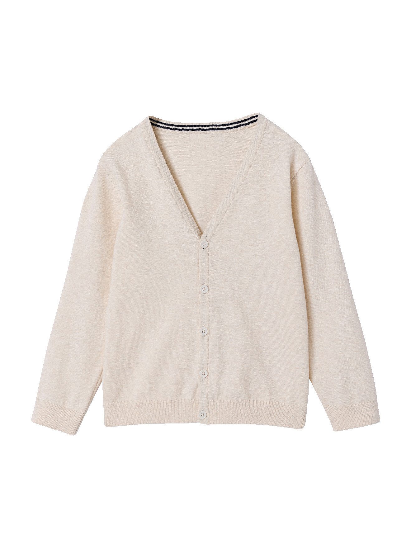 Cardigan Jungen Cardigan mit V-Ausschnitt BASIC