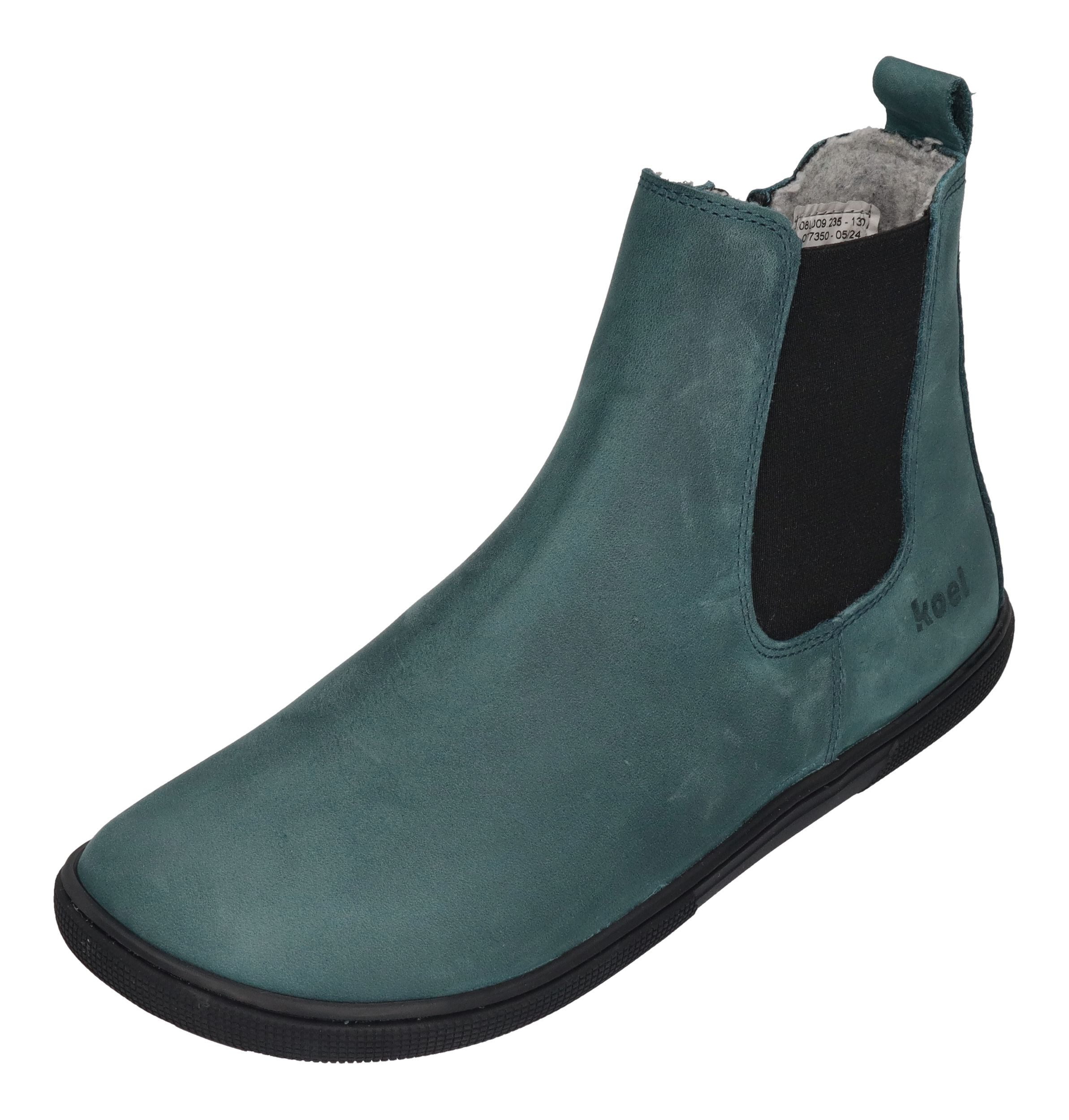 KOEL FILAS MERINO Barfußschuh Turquoise