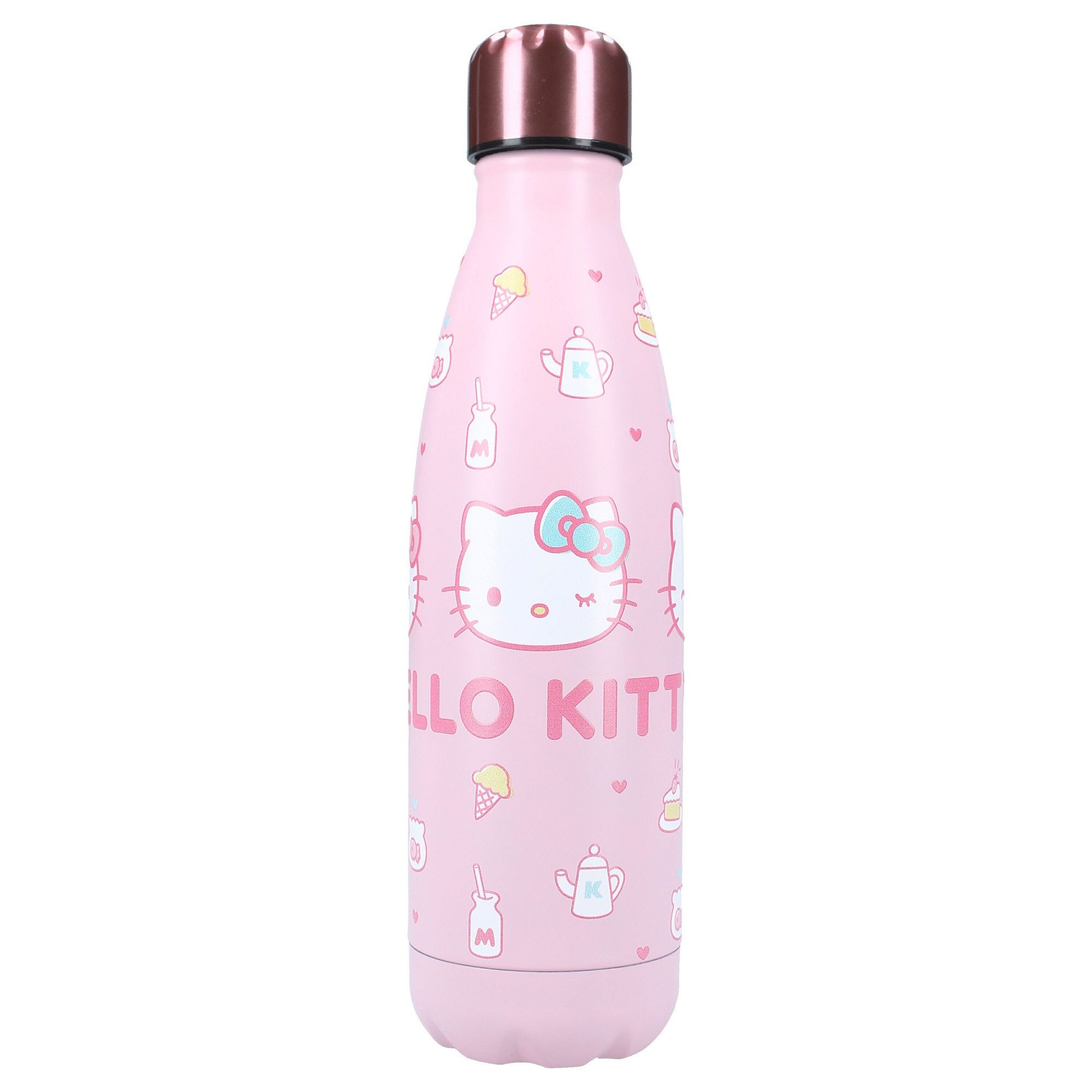Hello Kitty Trinkflasche 700ml Edelstahl Trinkflasche – Wasserflasche für Schule & Freizeit